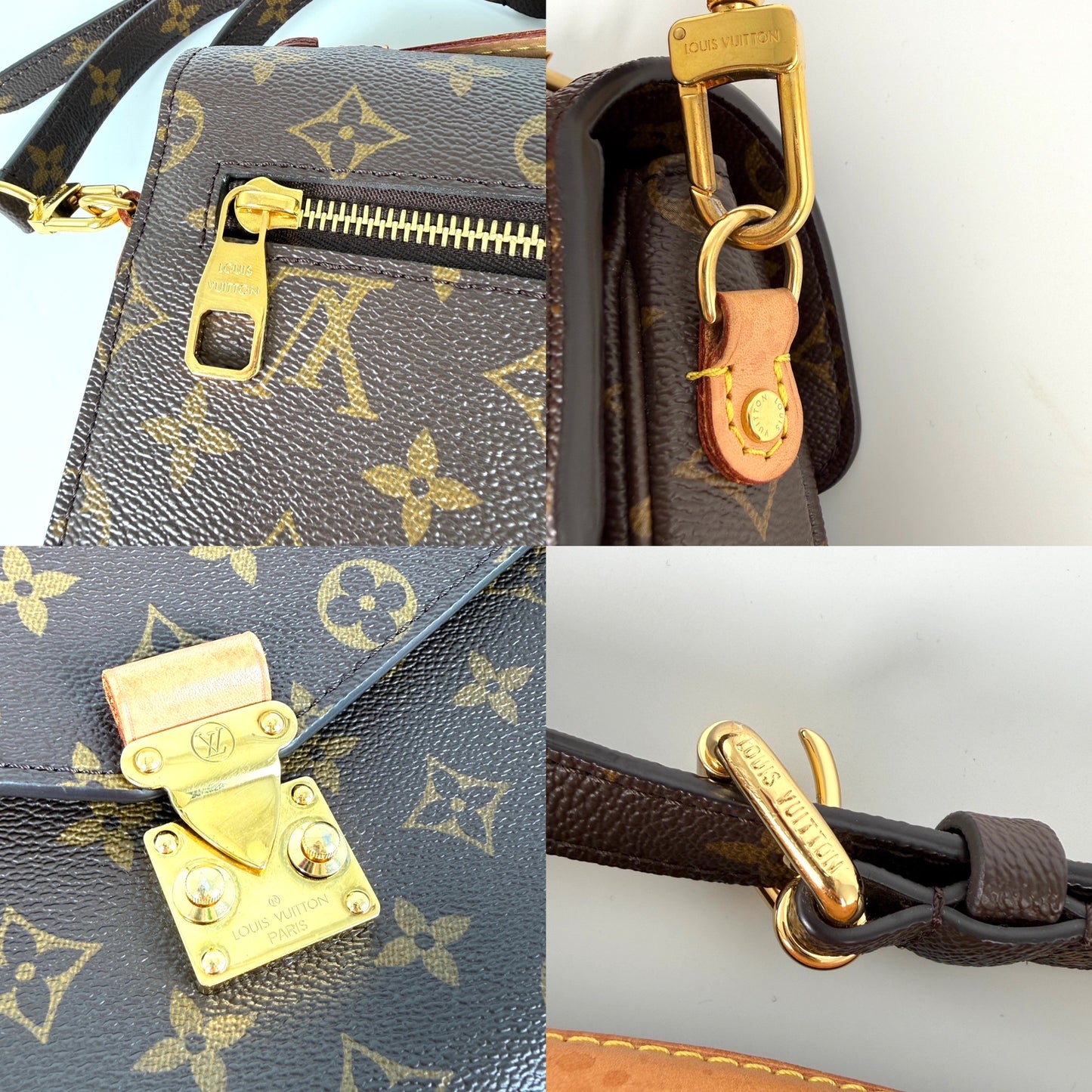 Louis Vuitton Pochette Metis Monogram Top Handle Crossbody Bag