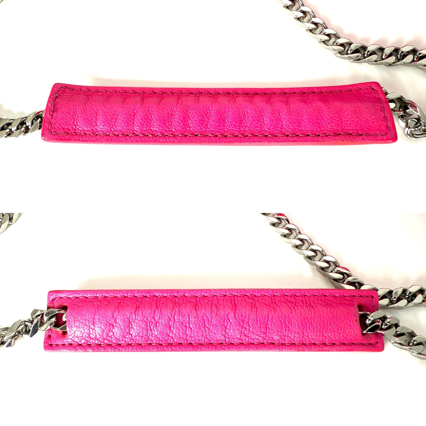 Givenchy Sugar Goatskin Mini Chain Pandora Hot Pink Leather Crossbody Bag