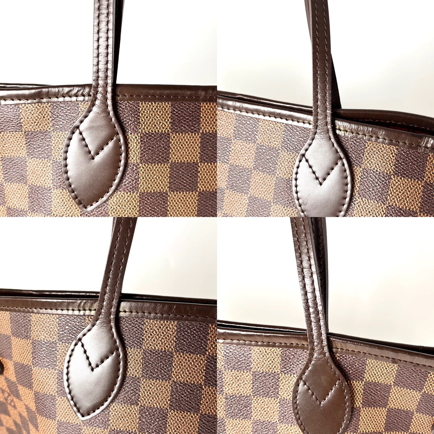 Louis Vuitton Damier Ebene Neverfull MM Brown Tote