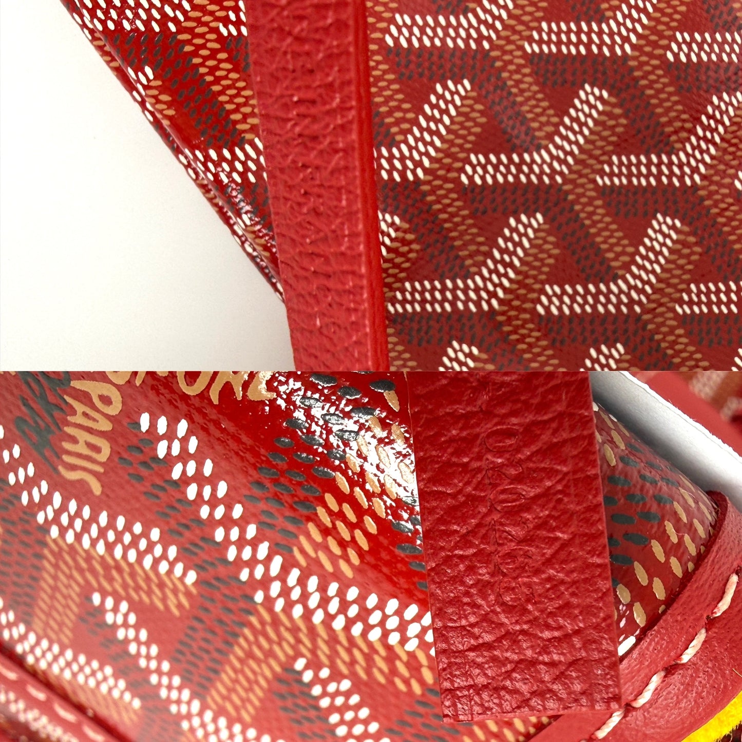 GOYARD Saint Louis PM Red Tote Bag with Pouch New
