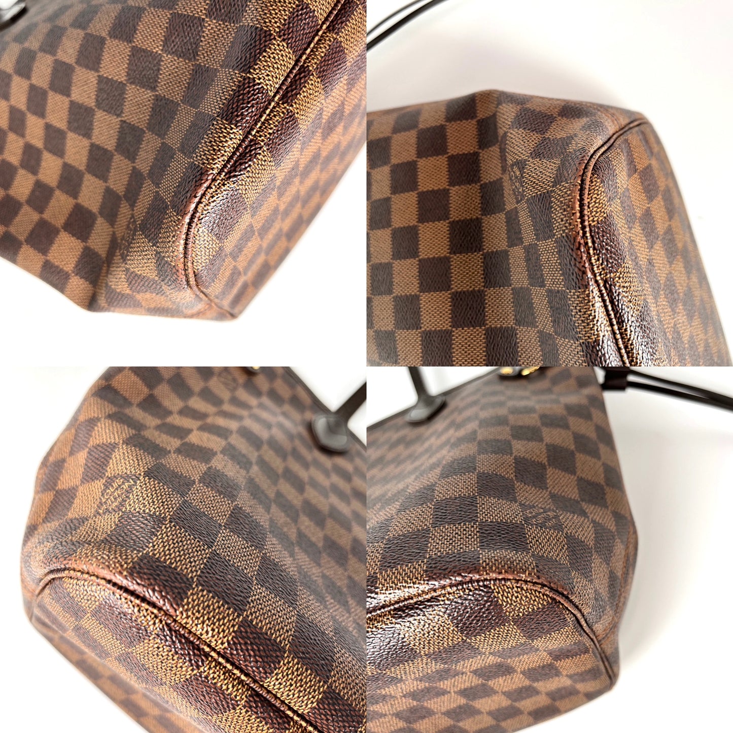 Louis Vuitton Damier Ebene Neverfull MM Brown Tote