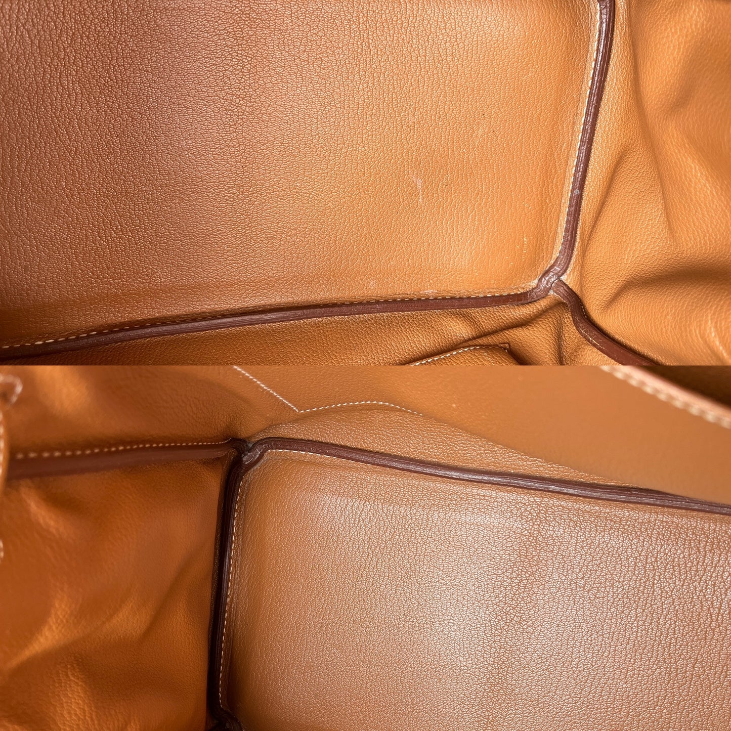 HERMES Togo Birkin 35 Gold on Gold Hardware Leather Bag