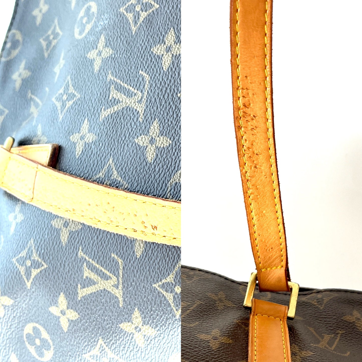 Vintage Louis Vuitton Monogram Cabas Mezzo Brown Tote