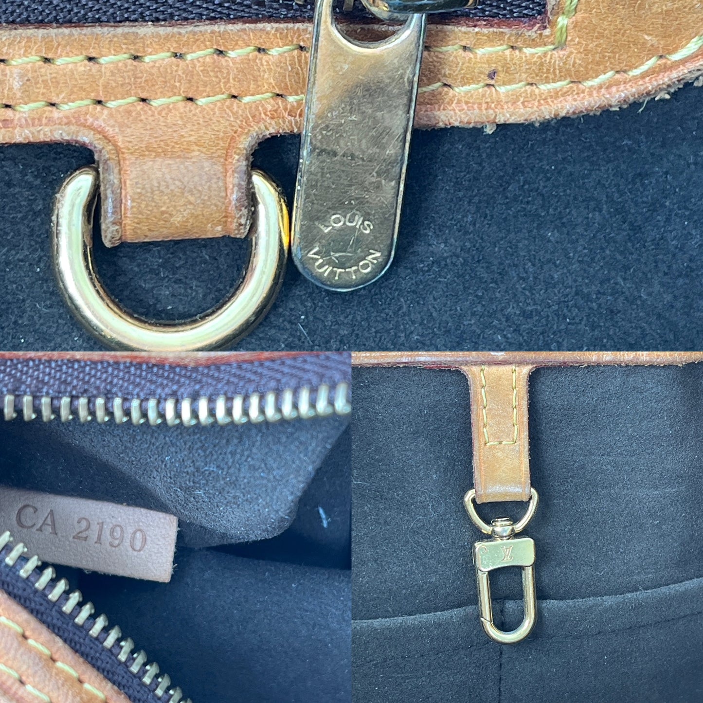Louis Vuitton Wilshire MM Monogram Brown Tote Bag