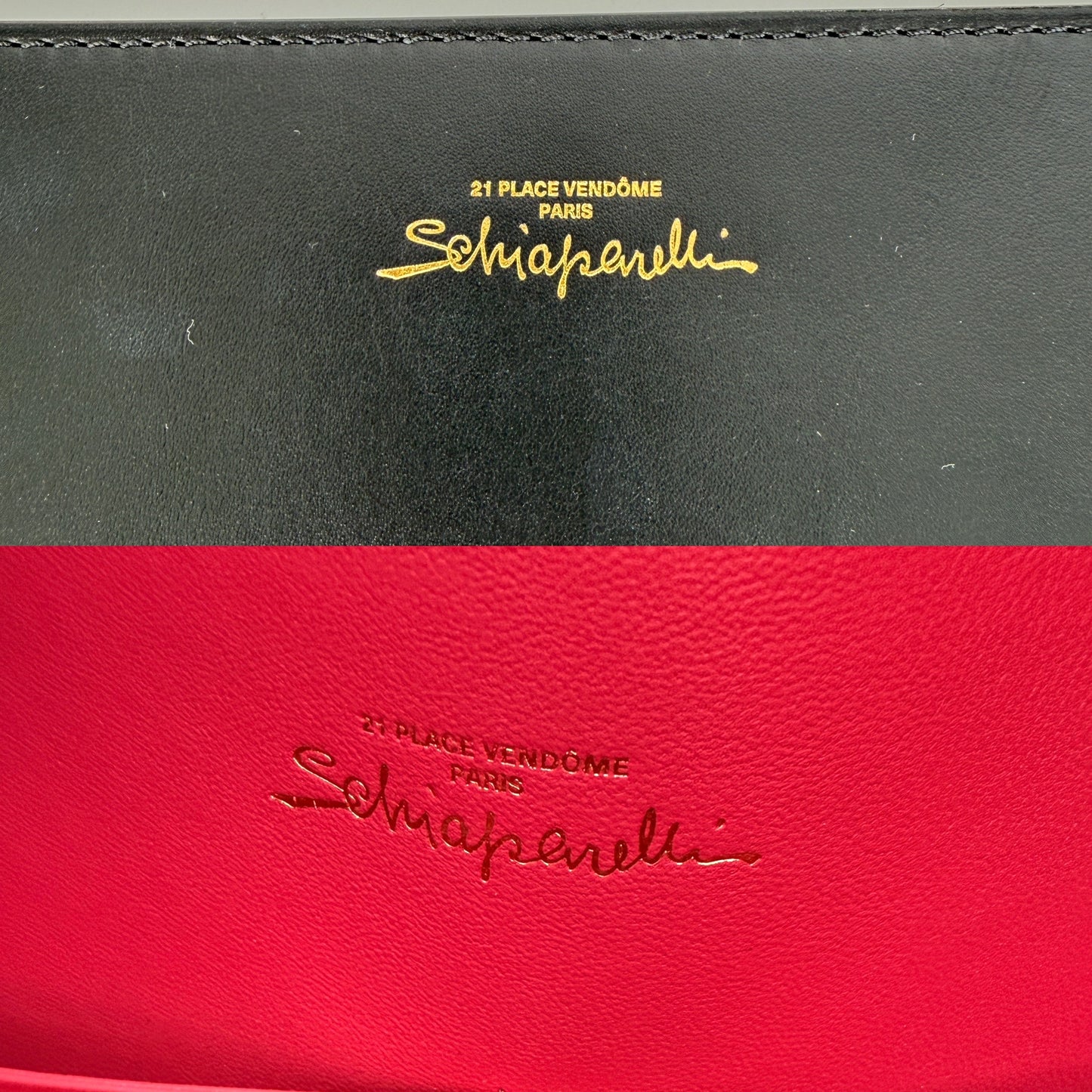 Schiaparelli Gold Plated Bijoux Embellished Black North South Leather Tote Shoulder Bag
