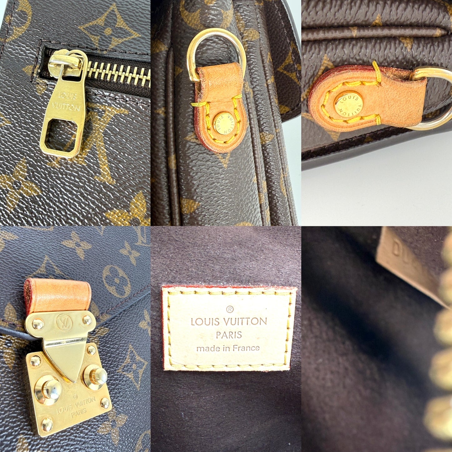 Louis Vuitton Pochette Metis Monogram Top Handle Crossbody Bag