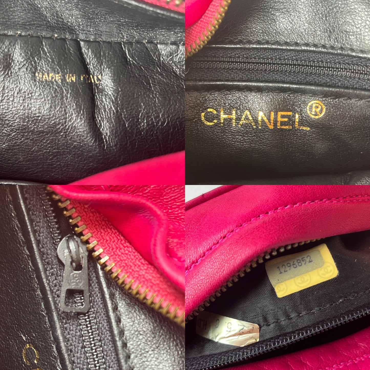 CHANEL Vintage Tassel Pink Leather Quilted Crossbody Camera Case Bag