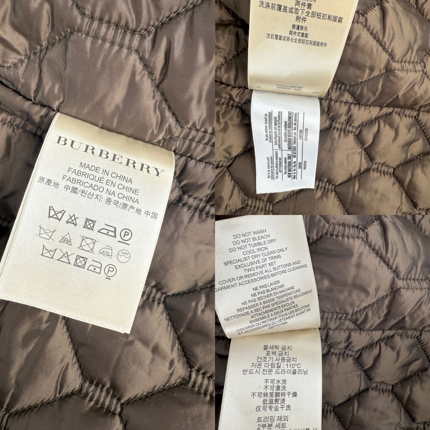 BURBERRY Brit Beige Double Breasted With Insert Jacket Coat 36 2
