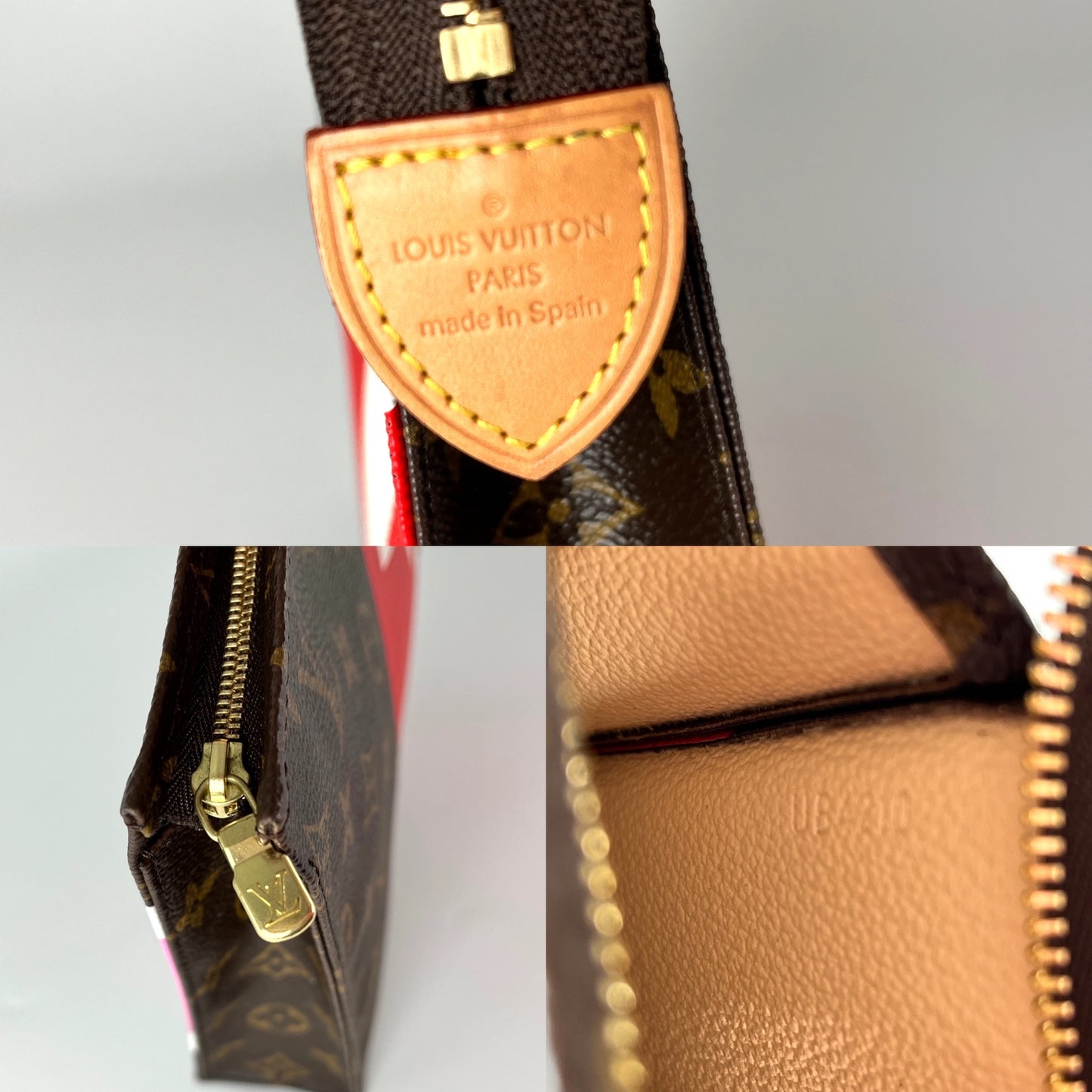 LOUIS VUITTON Monogram 2021 Game On Zip Brown Toiletry Heart Pouch Bag 26