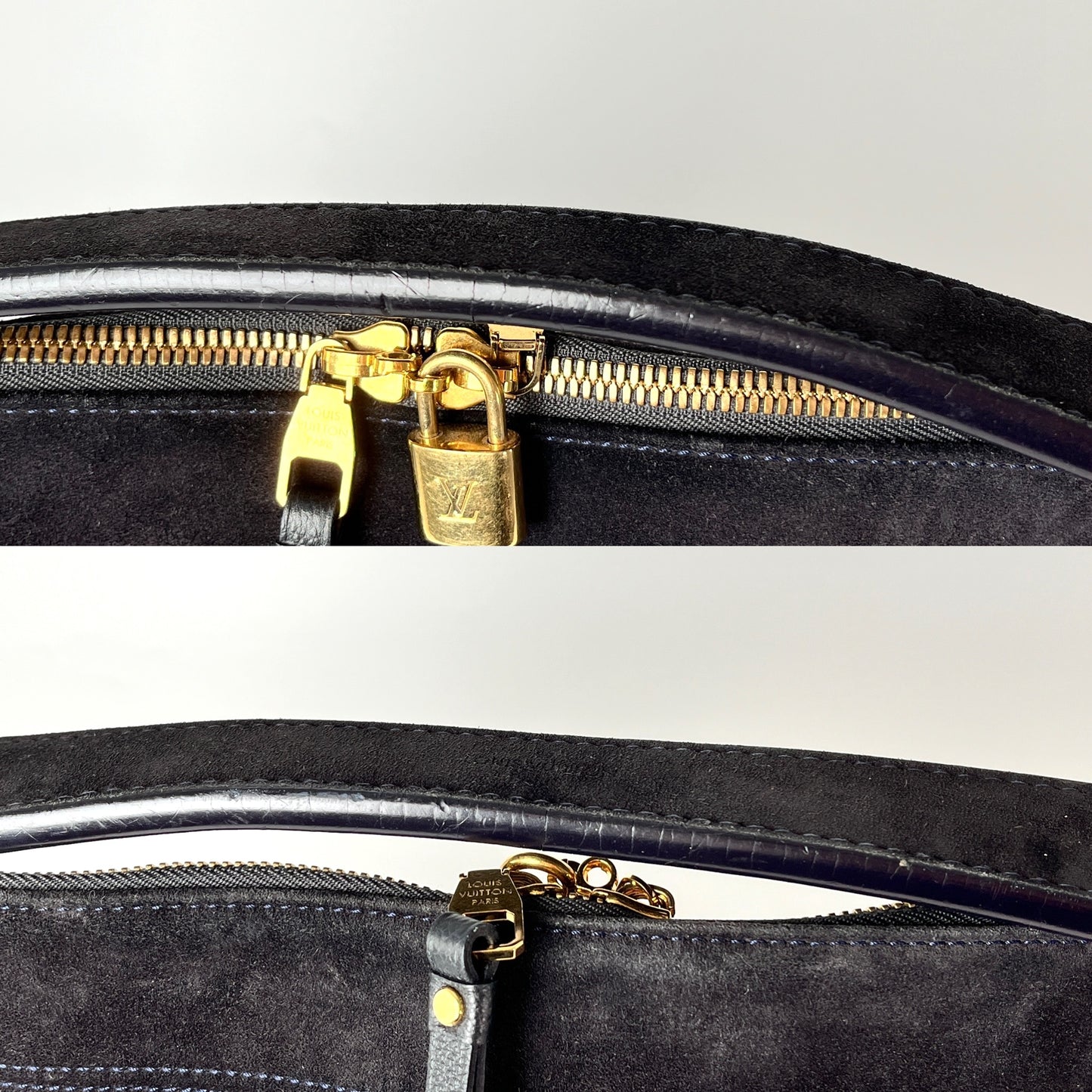 Louis Vuitton Audacieuse Black Empreinte Suede Leather Hobo Bag