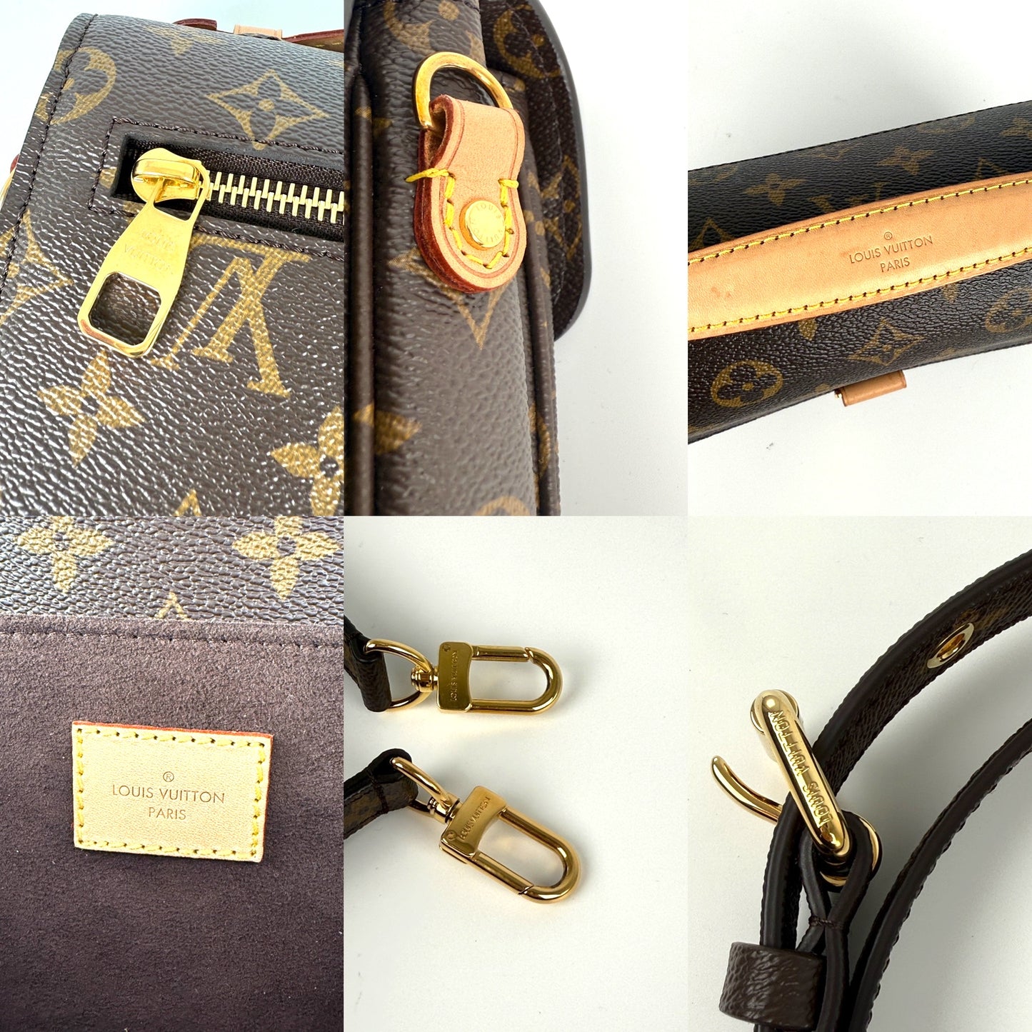 Louis Vuitton Pochette Metis Monogram Top Handle Crossbody Bag
