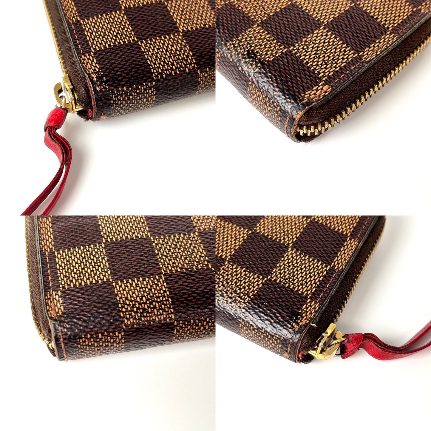 Louis Vuitton Damier Ebene Clemence Zip Wallet