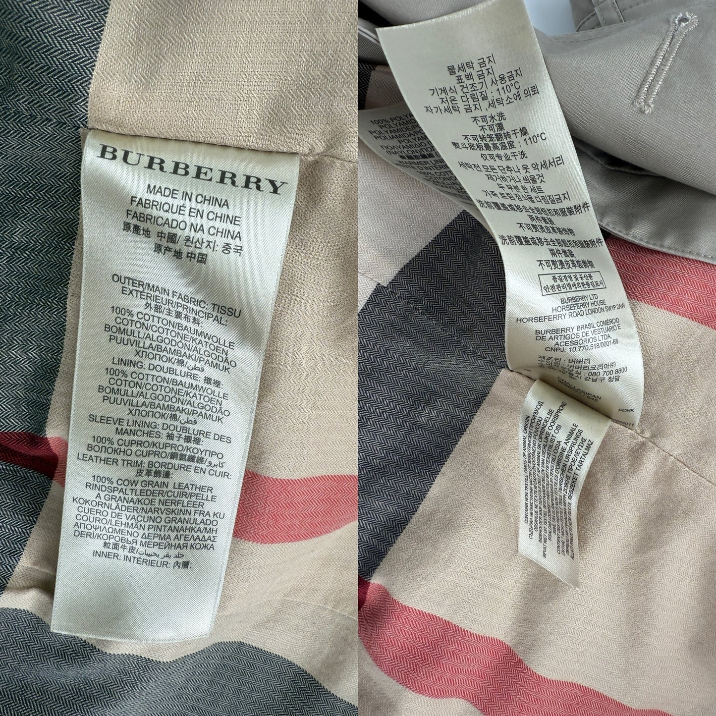 BURBERRY Brit Beige Double Breasted With Insert Jacket Coat 36 2