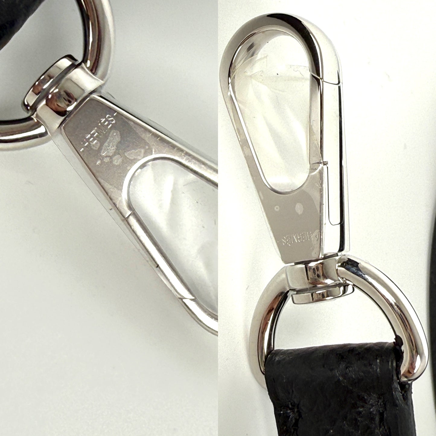 New HERMES Mini Evelyne Sellier TPM 16 Black Leather Crossbody Bag