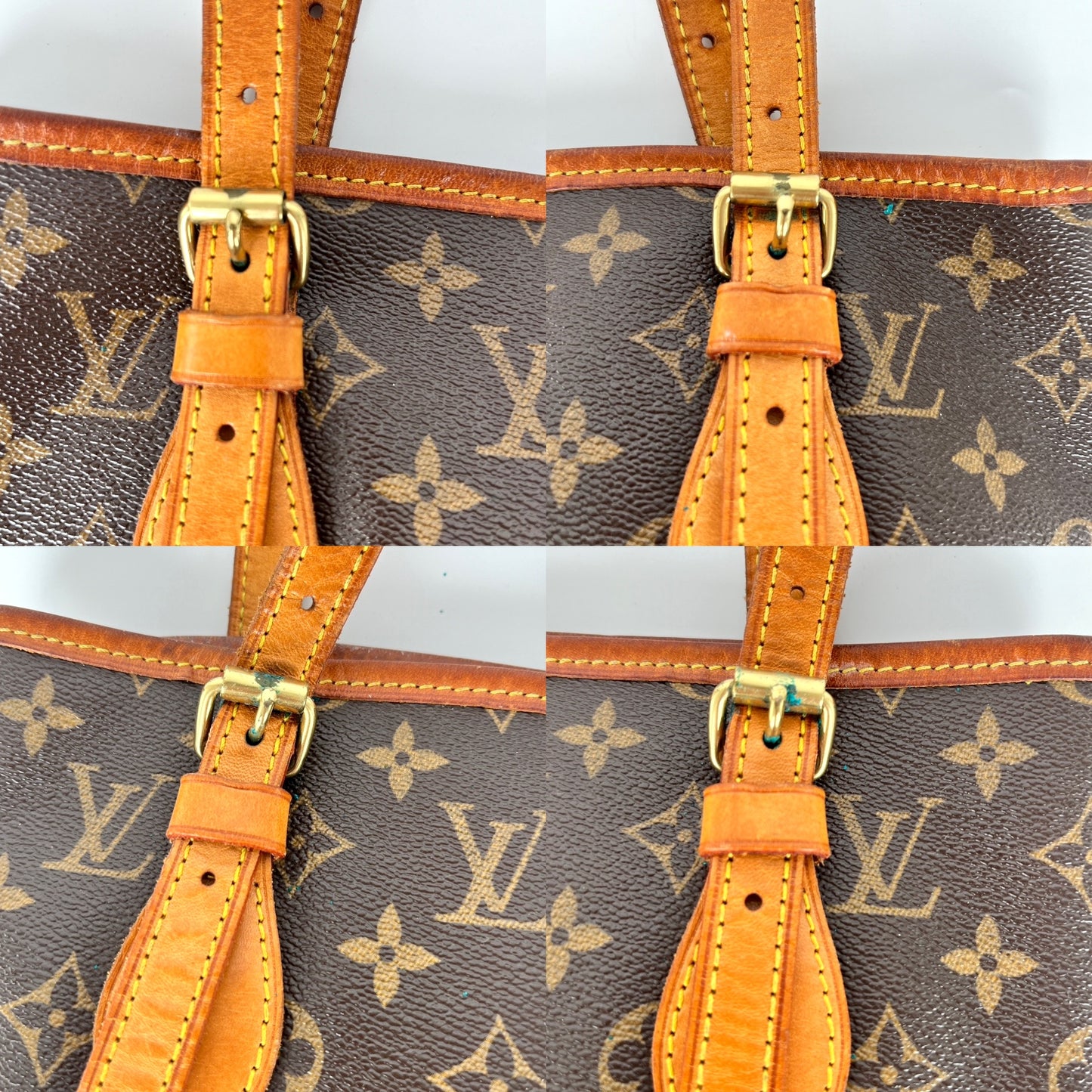 Vintage Louis Vuitton Petit Bucket Monogram Brown Tote Bag