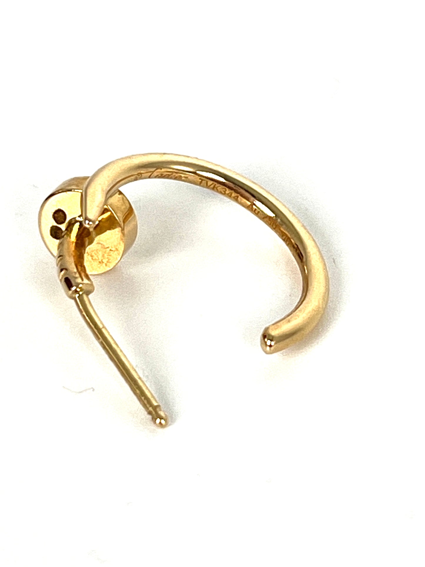 Cartier Juste Un Clou Hoop Small 18K Yellow Gold Earrings