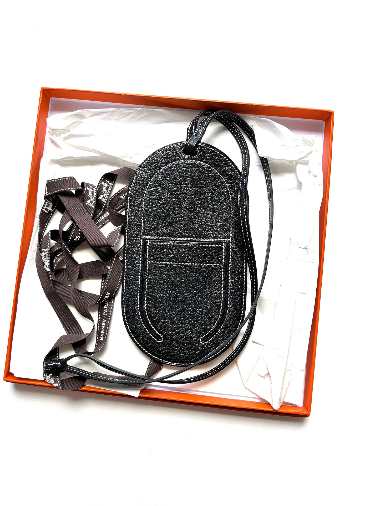 HERMES Verso In the Loop Phone To Go Phone Case PM 2019 Black