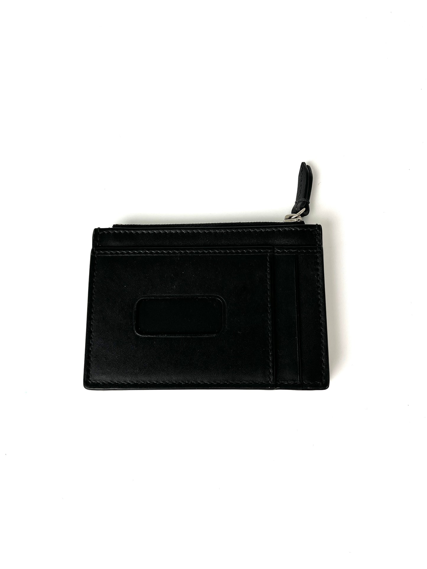 GUCCI GG Supreme Card Case Monogram Leather Bee Wallet Black Brown