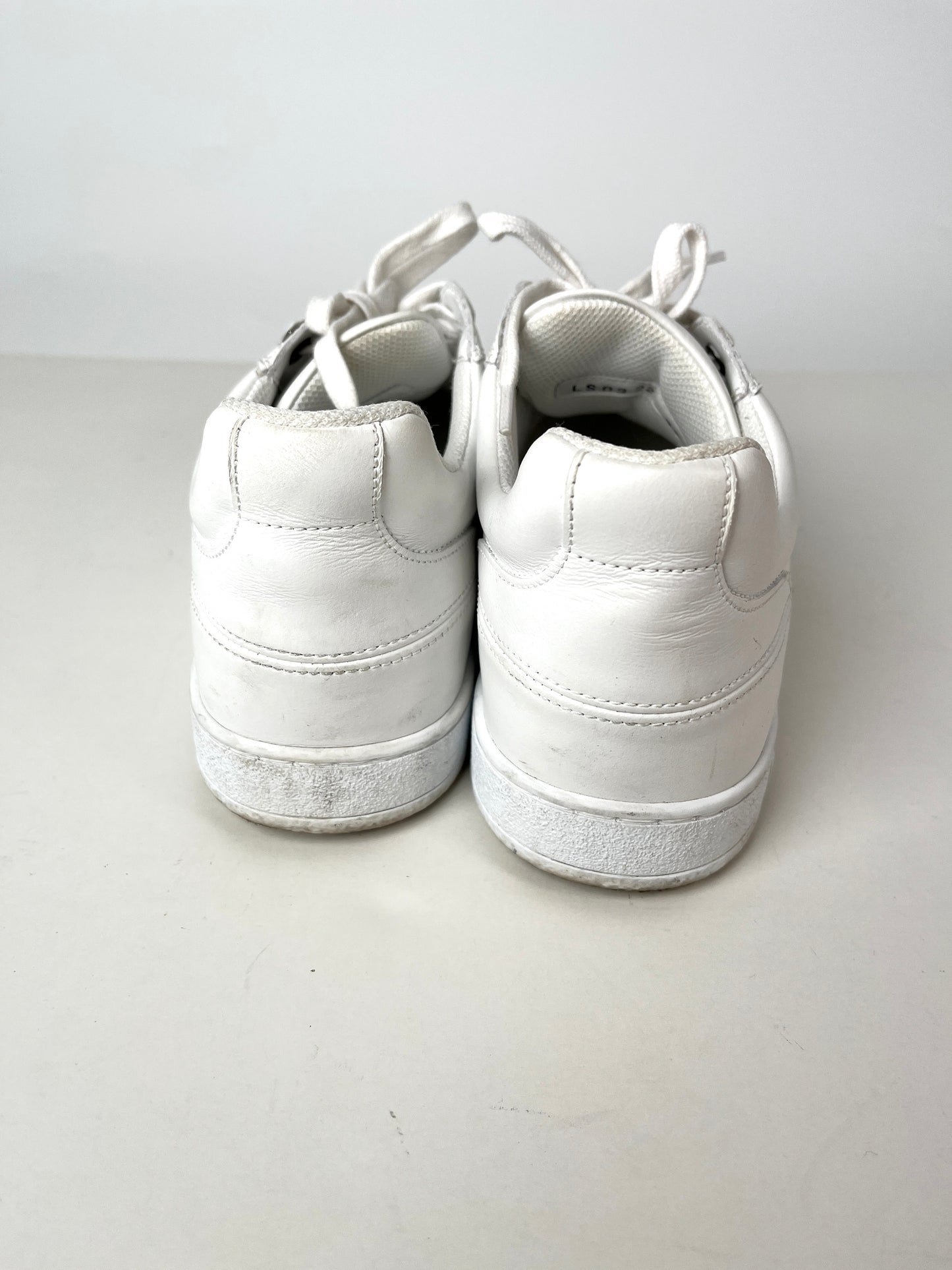 CHRISTIAN DIOR Star White Black Leather Sneakers 37 6.5