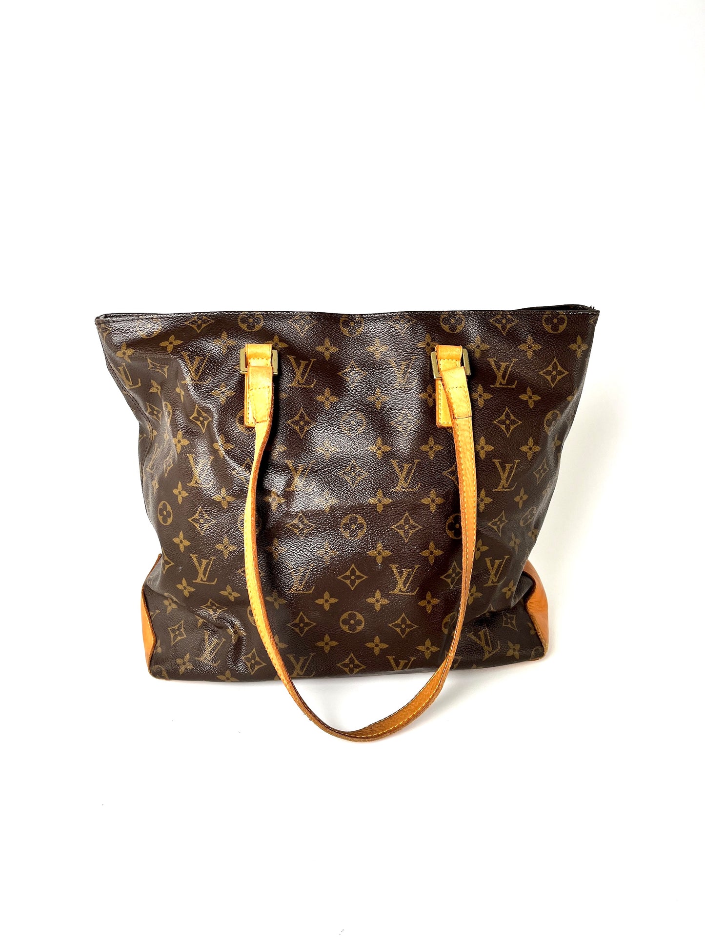 Vintage Louis Vuitton Monogram Cabas Mezzo Brown Tote
