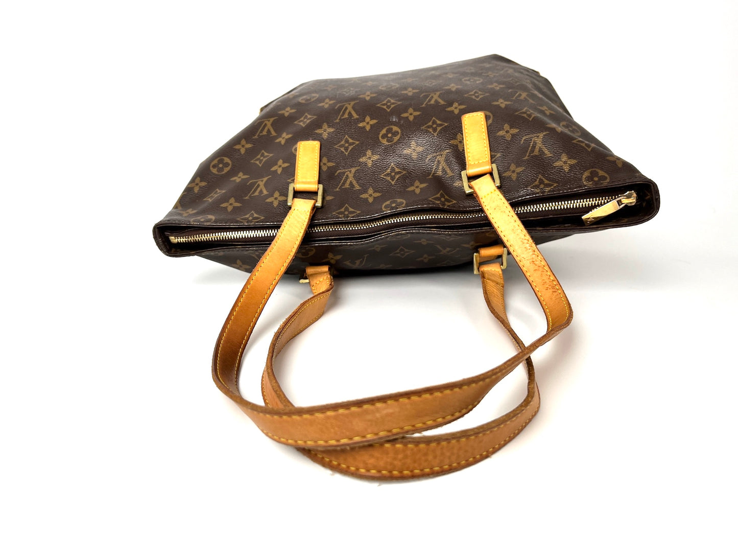 Vintage Louis Vuitton Monogram Cabas Mezzo Brown Tote