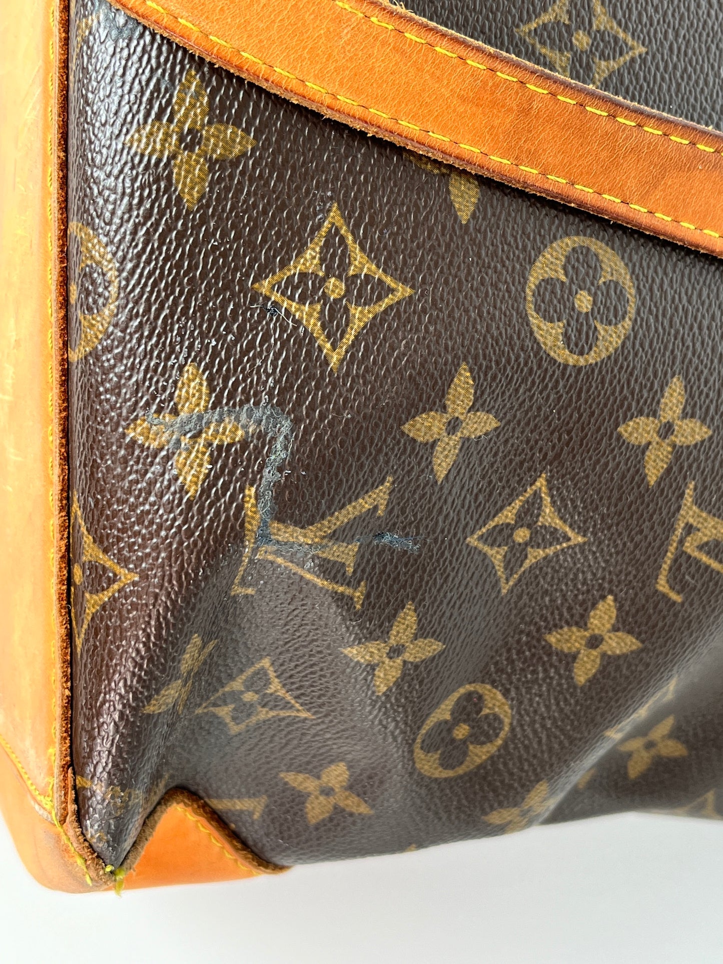 Vintage Louis Vuitton Monogram Cabas Mezzo Brown Tote