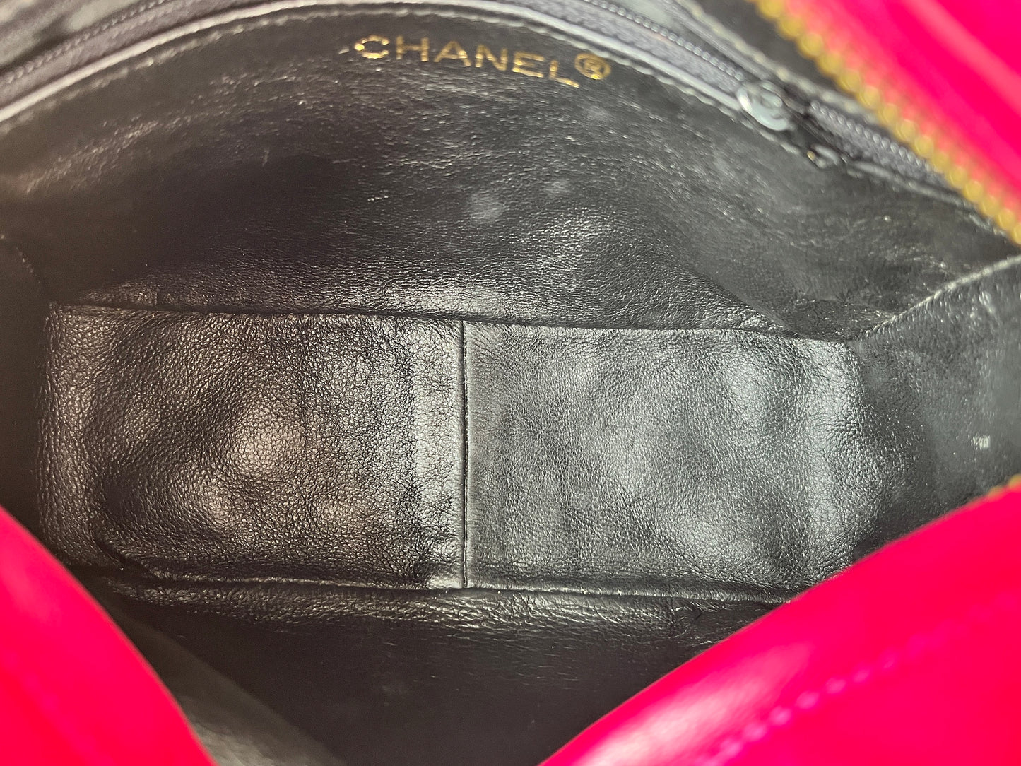 CHANEL Vintage Tassel Pink Leather Quilted Crossbody Camera Case Bag