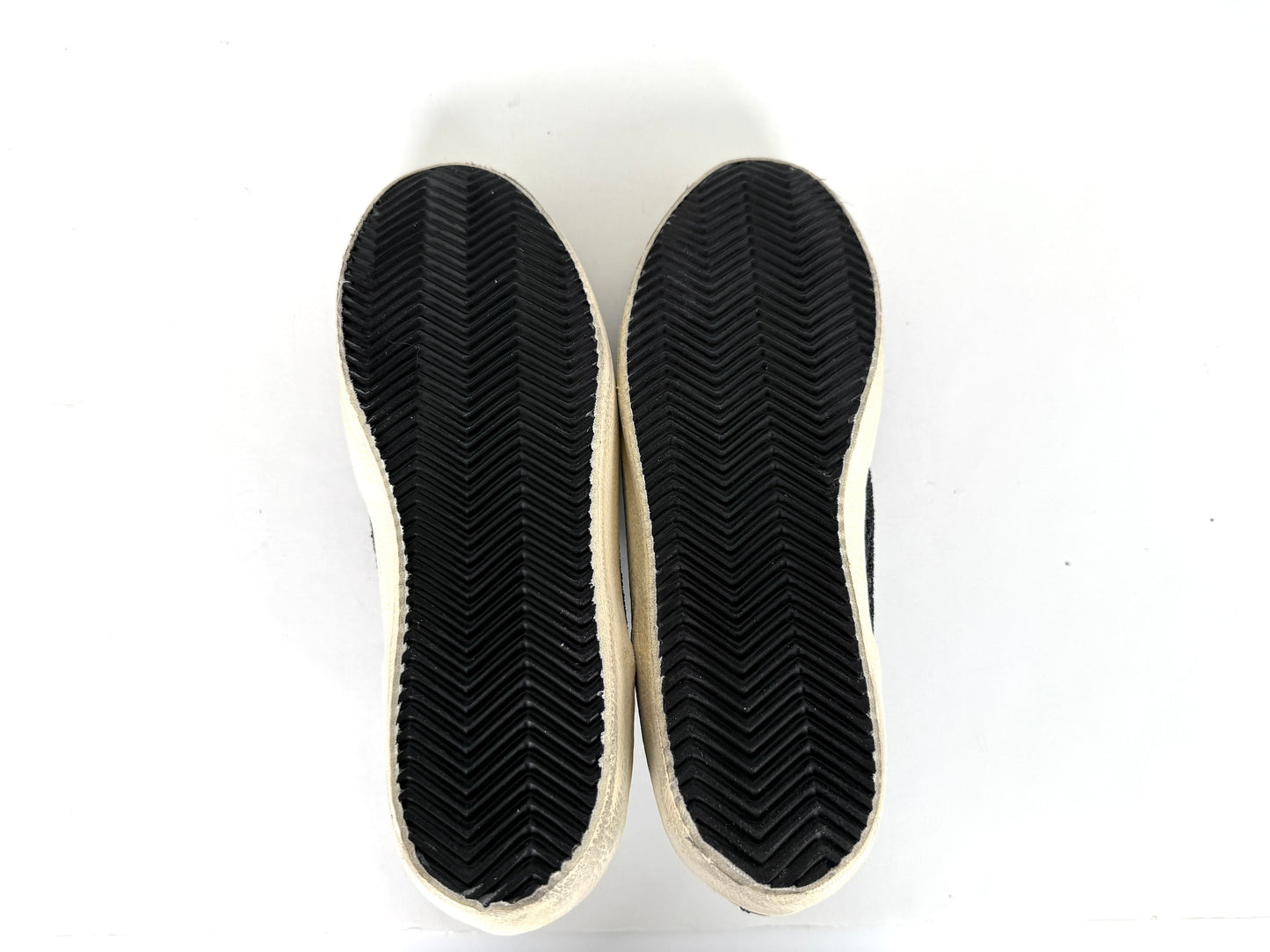 New Golden Goose Superstar Black Glitter Velvet Leather Sneakers 40 10