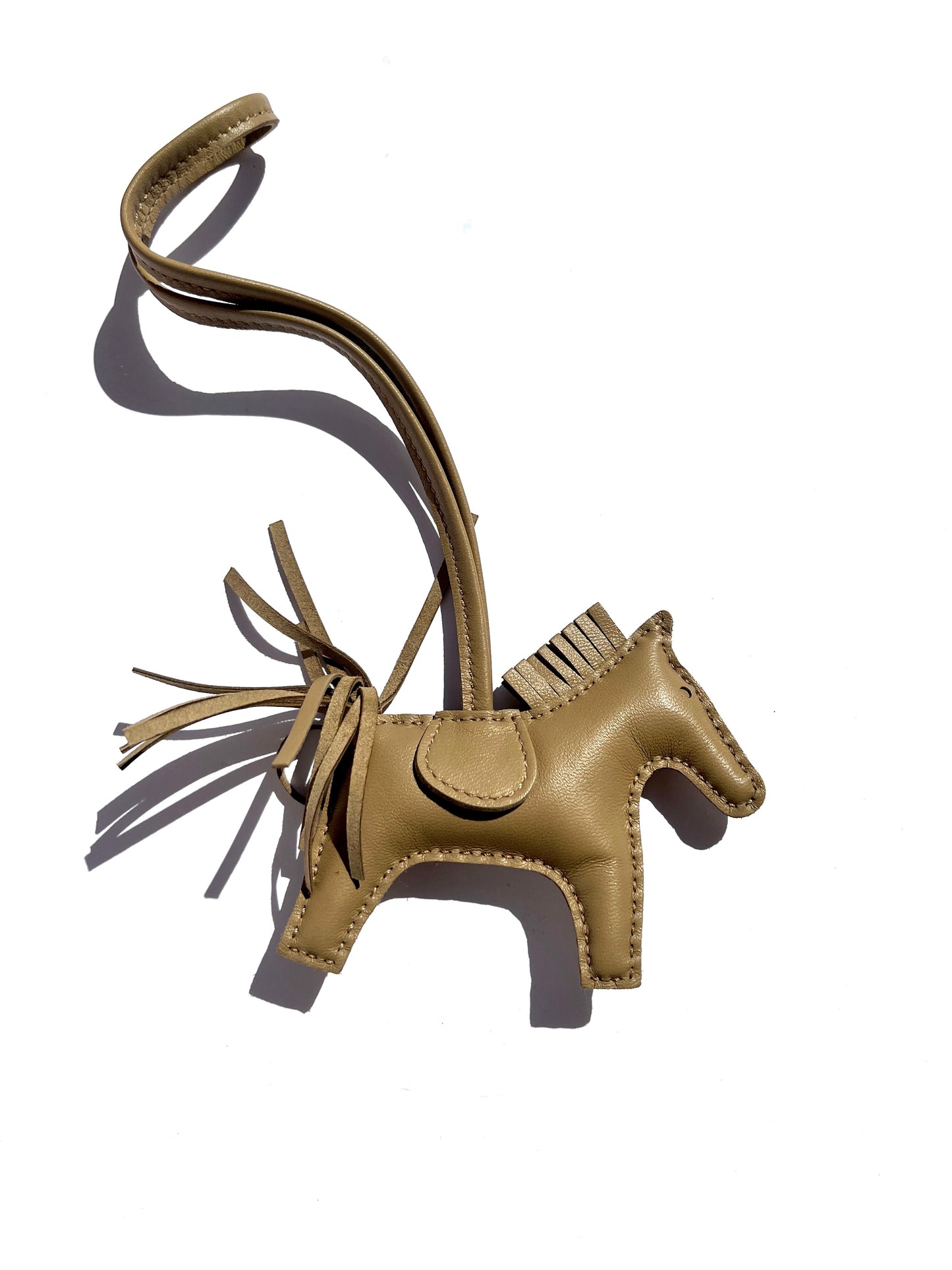 Hermes Rodeo Marfa Monochrome Milo Lambskin PM Bag Charm Accessories neutral