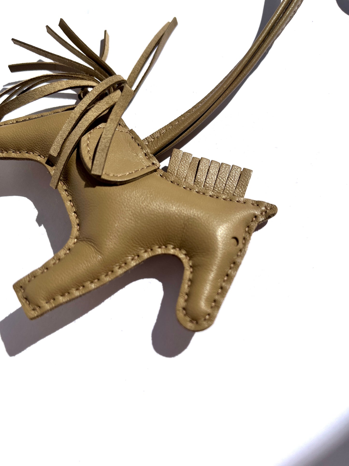 Hermes Rodeo Marfa Monochrome Milo Lambskin PM Bag Charm