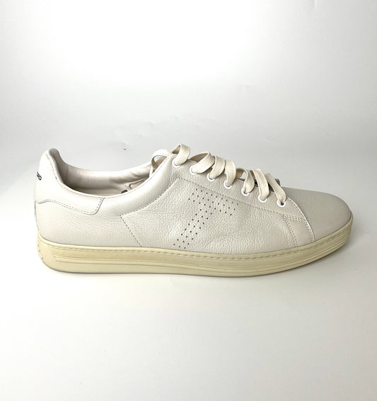 Men’s Tom Ford Light Gray Leather Sneakers 14