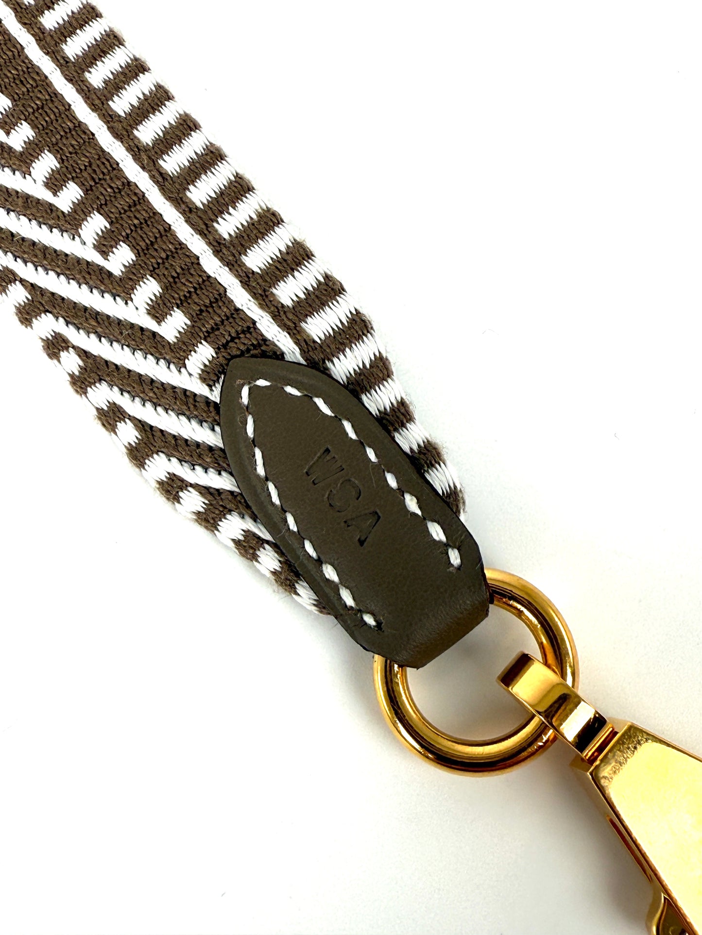 HERMES Bandouliere 25mm Sangle Cavale Canvas Leather Gris Pale Etoupe Bag Strap