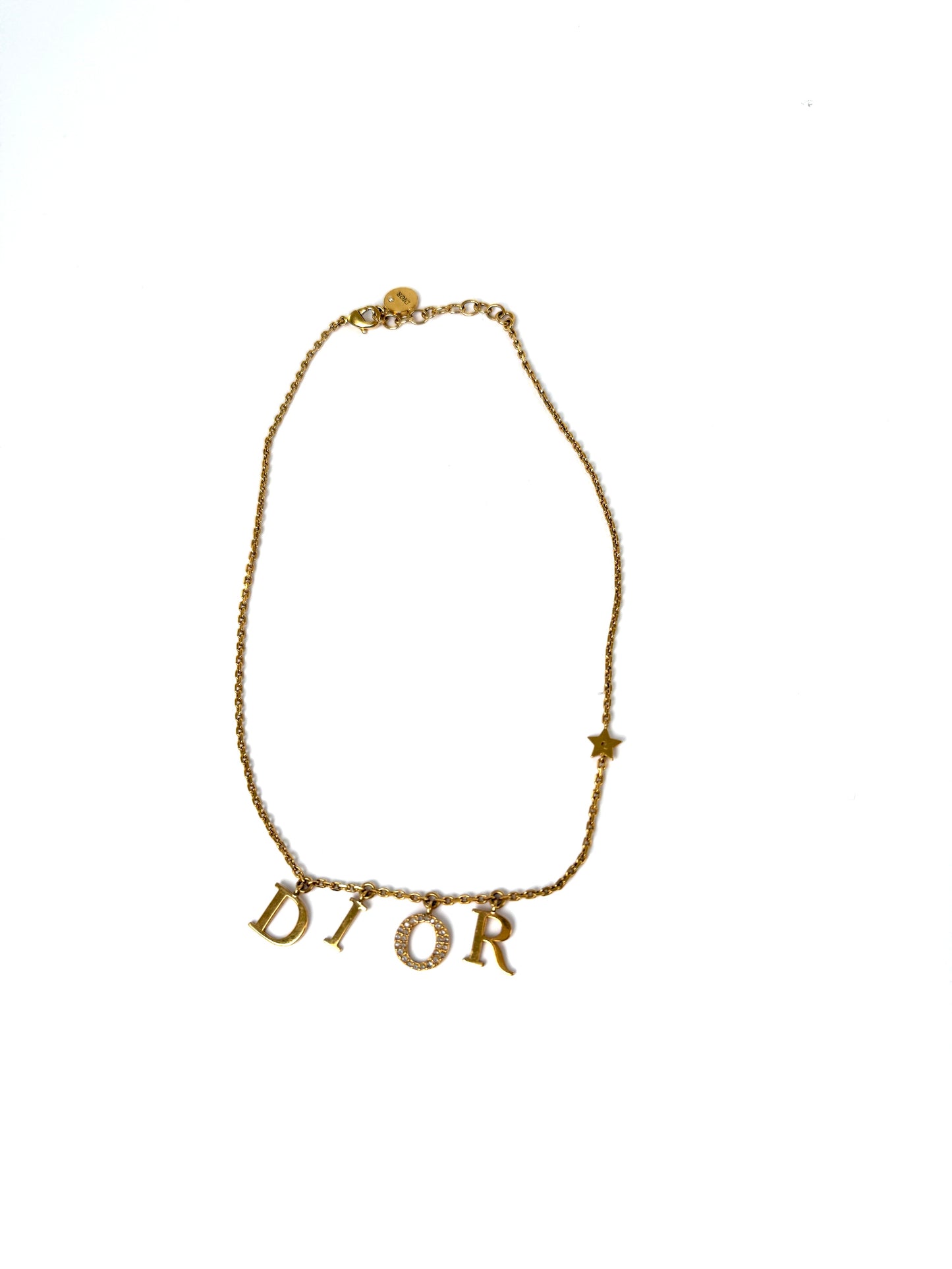 Christian Dior Dio(r)evolution Crystal Gold Tone Necklace