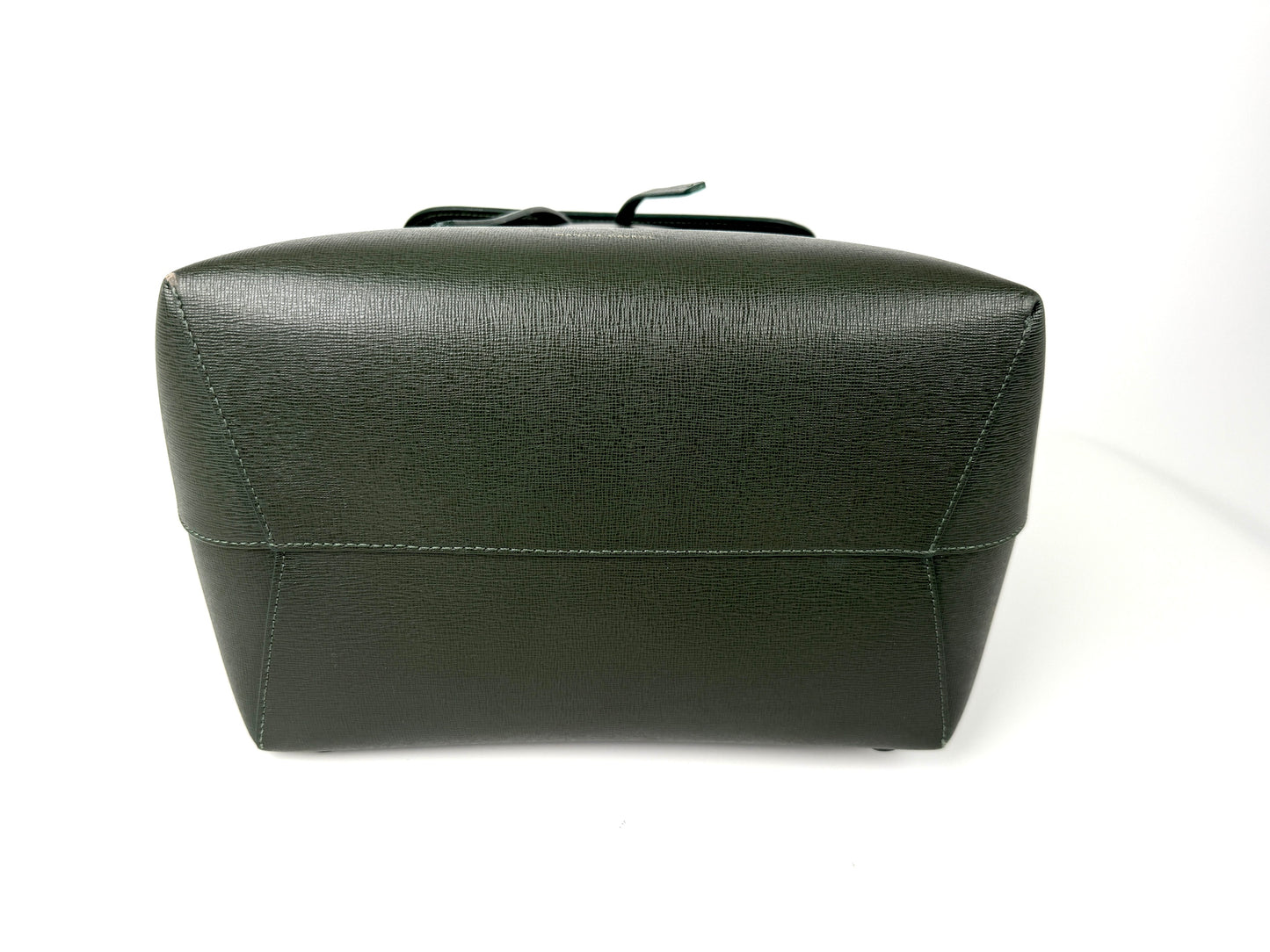 Mansur Gavriel Classic Dark Green Leather Backpack Bag