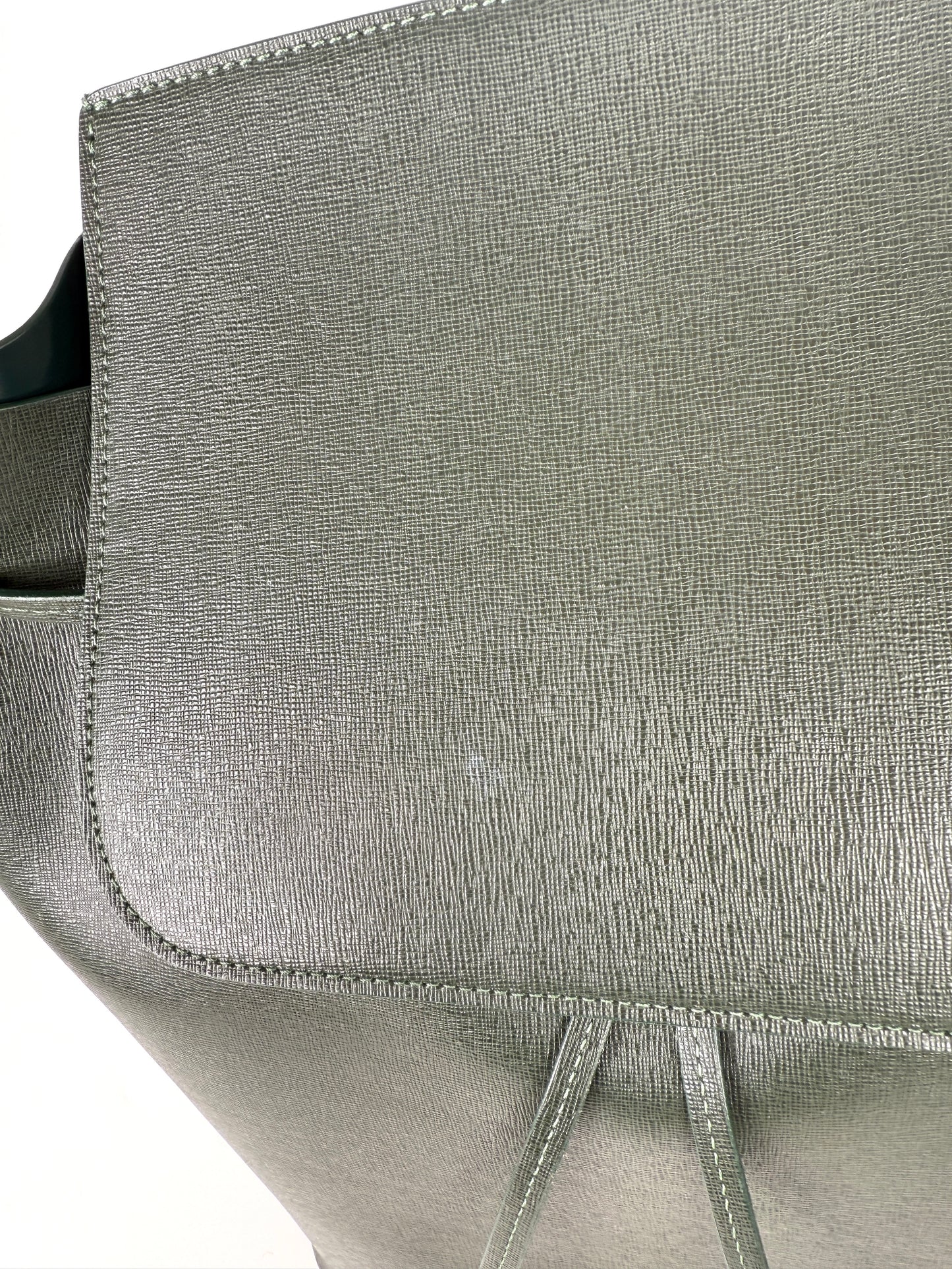 Mansur Gavriel Classic Dark Green Leather Backpack Bag