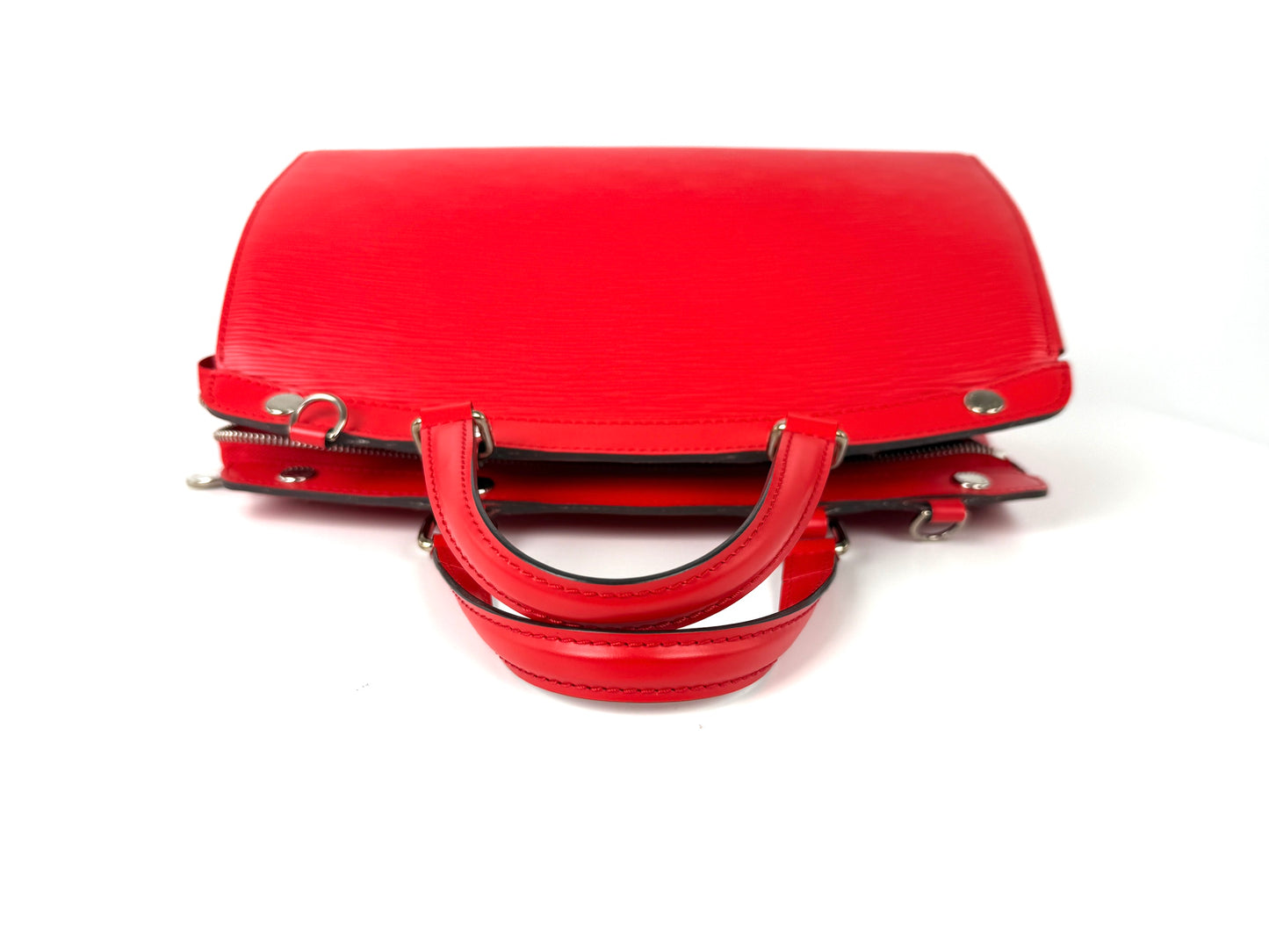 LOUIS VUITTON Brea MM Red Coquelicot Epi Leather Tote Shoulder Bag