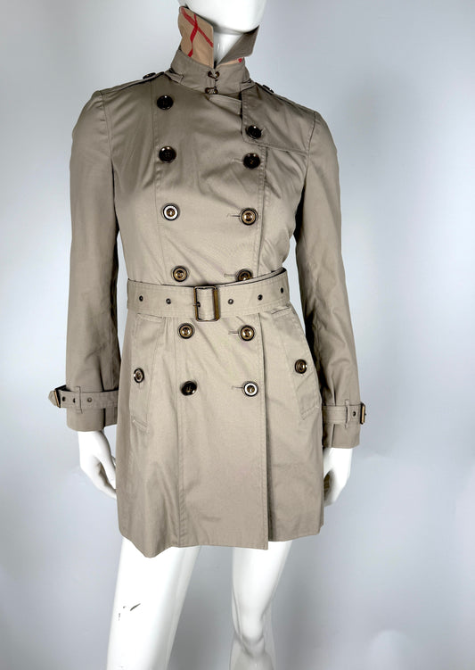 BURBERRY Brit Beige Double Breasted With Insert Jacket Coat 36 2
