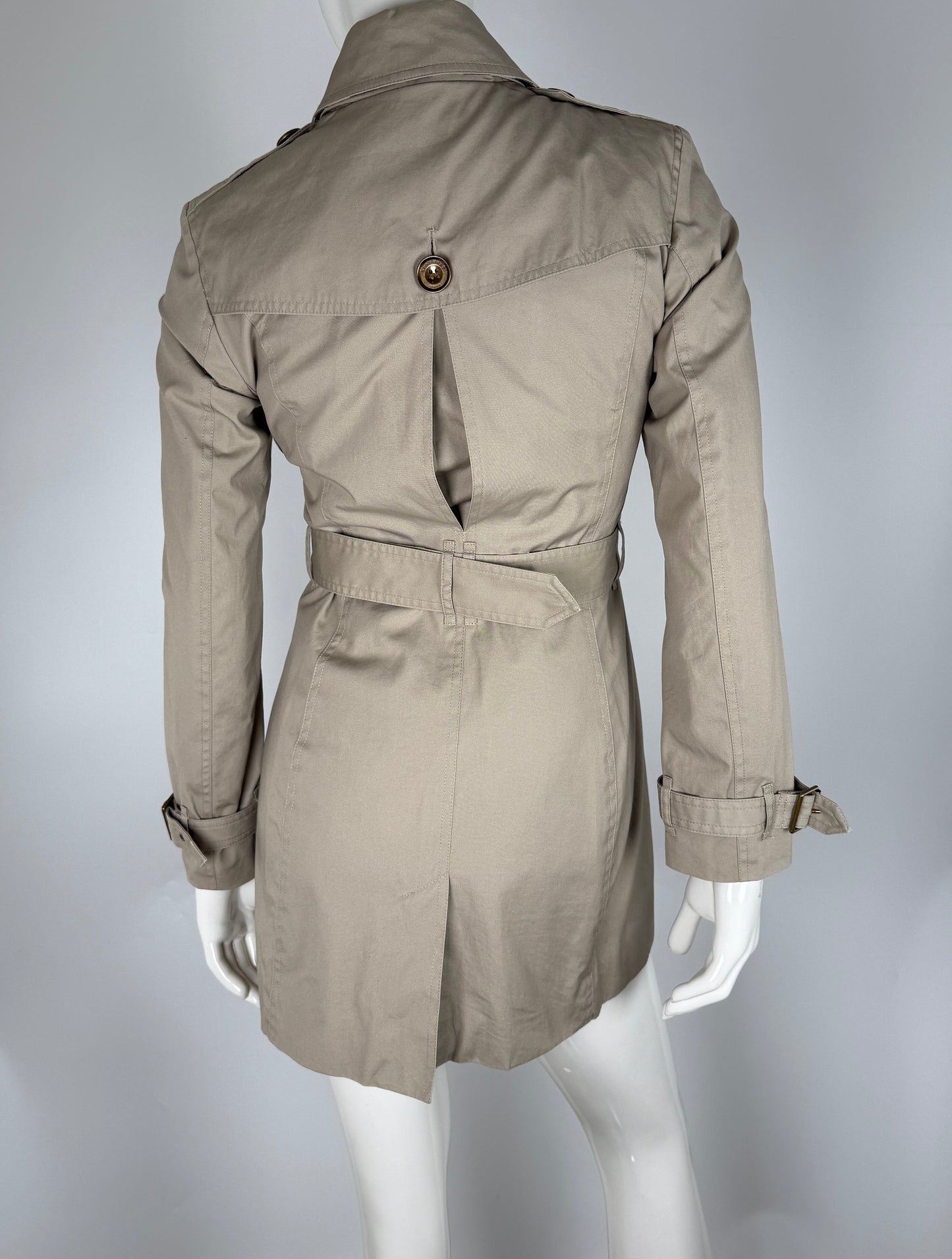BURBERRY Brit Beige Double Breasted With Insert Jacket Coat 36 2
