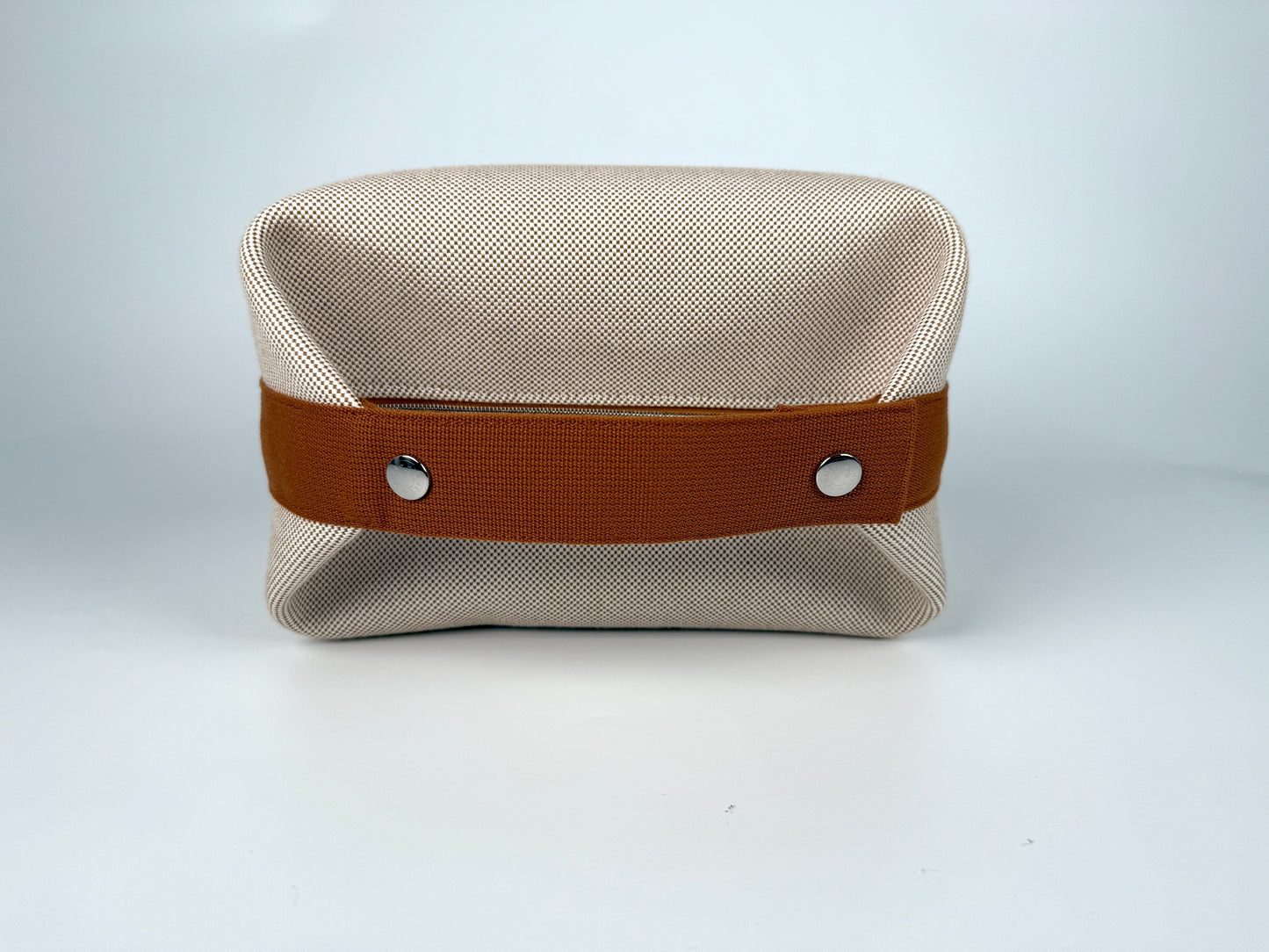 HERMES Bride a Brac Cabriole Case Large GM Biscuit Top Handle Pouch Case Bag
