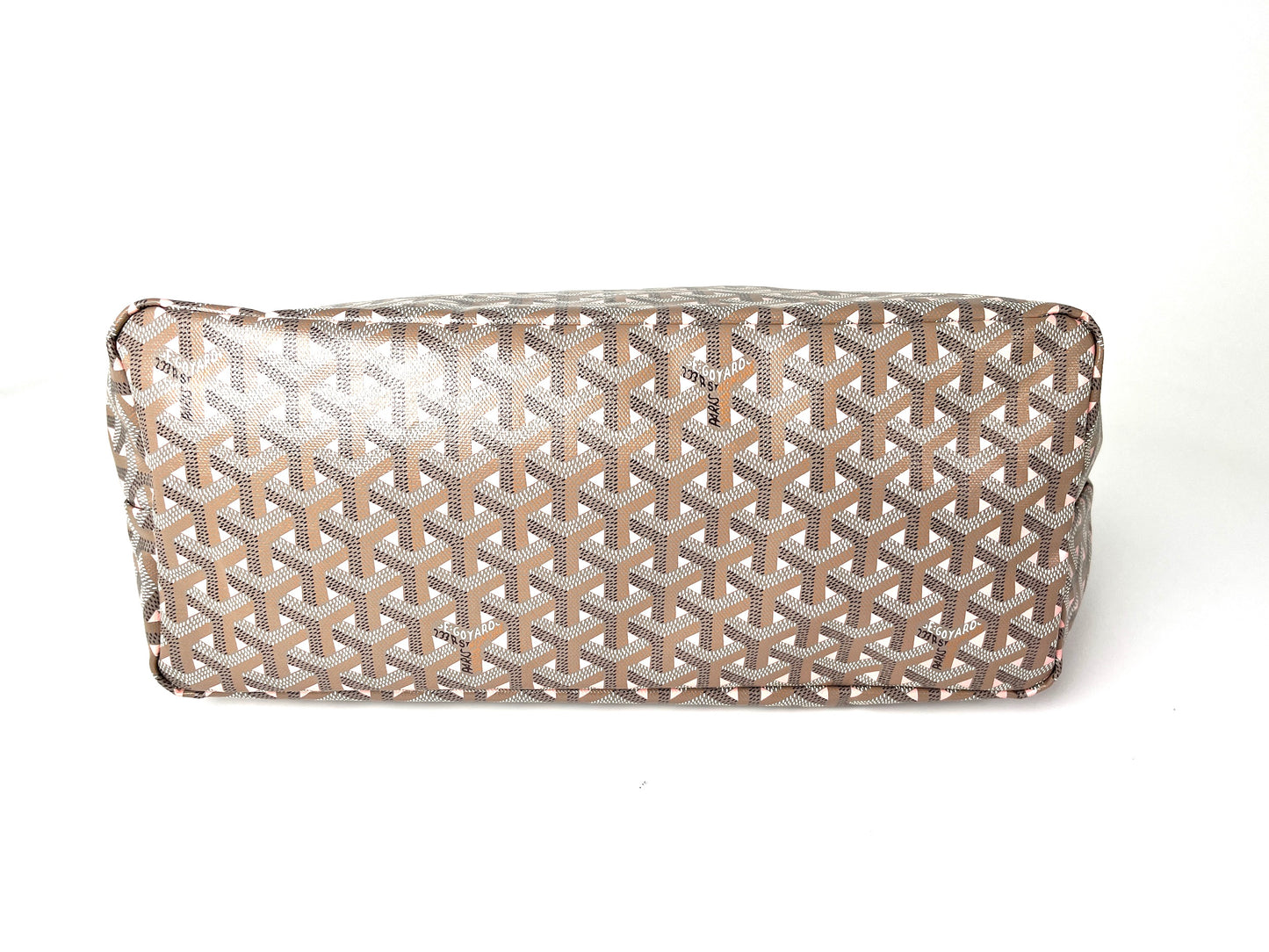 GOYARD Saint Louis PM Claire Voie Pink Taupe Special Edition Reversible Tote Bag with Pouch