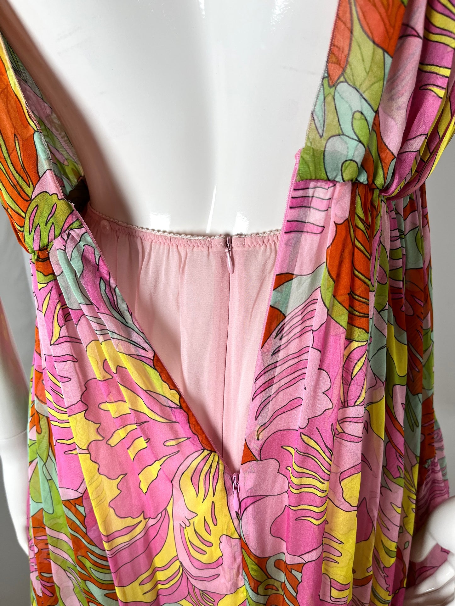 NWT Authentic Dolce & Gabbana Pink Multi Floral Dress 40 4