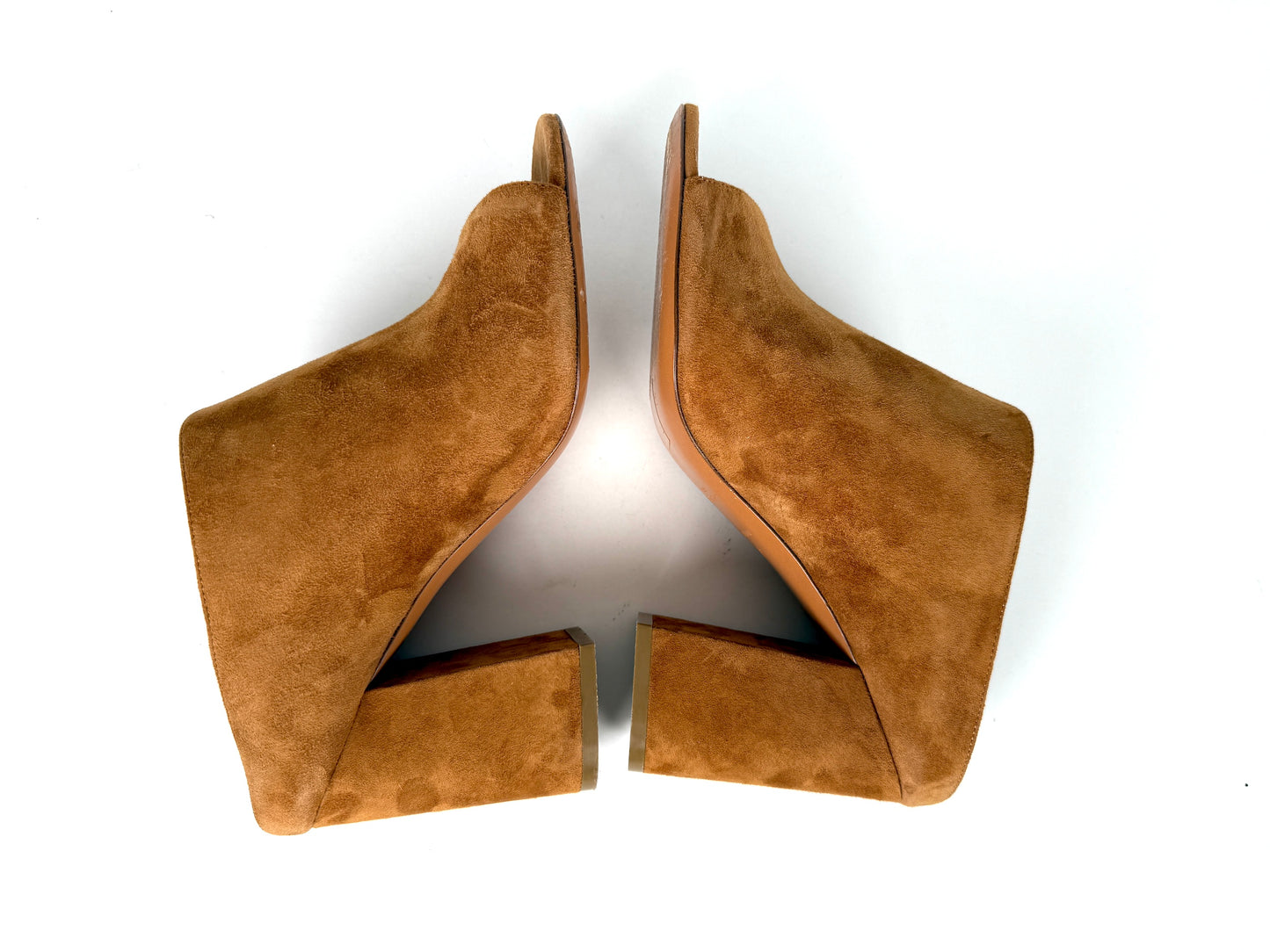 Givenchy Suede Paris Noisette Brown Mules 40 9.5