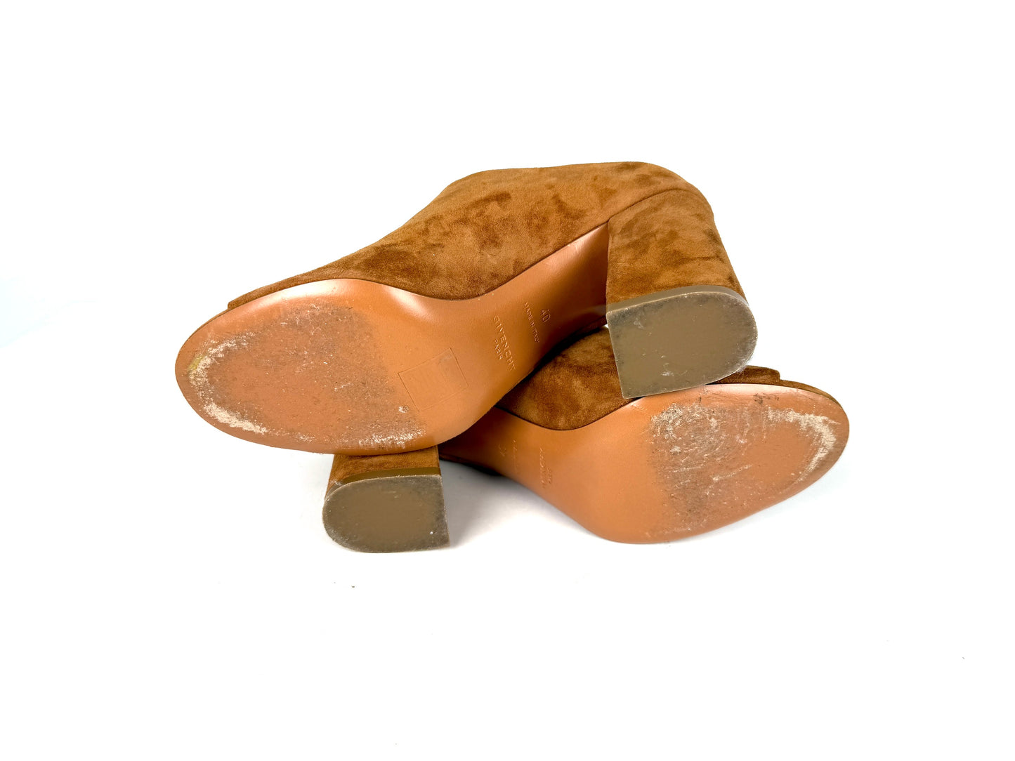 Givenchy Suede Paris Noisette Brown Mules 40 9.5