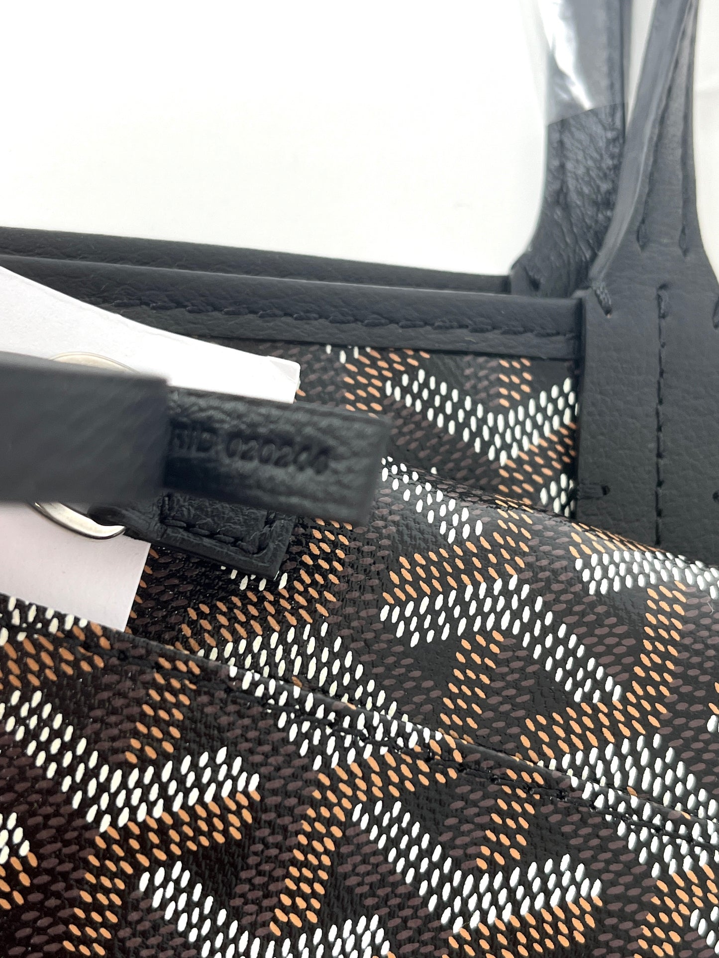 New GOYARD Goyardine Saint Louis PM Black Tote Bag with Pouch