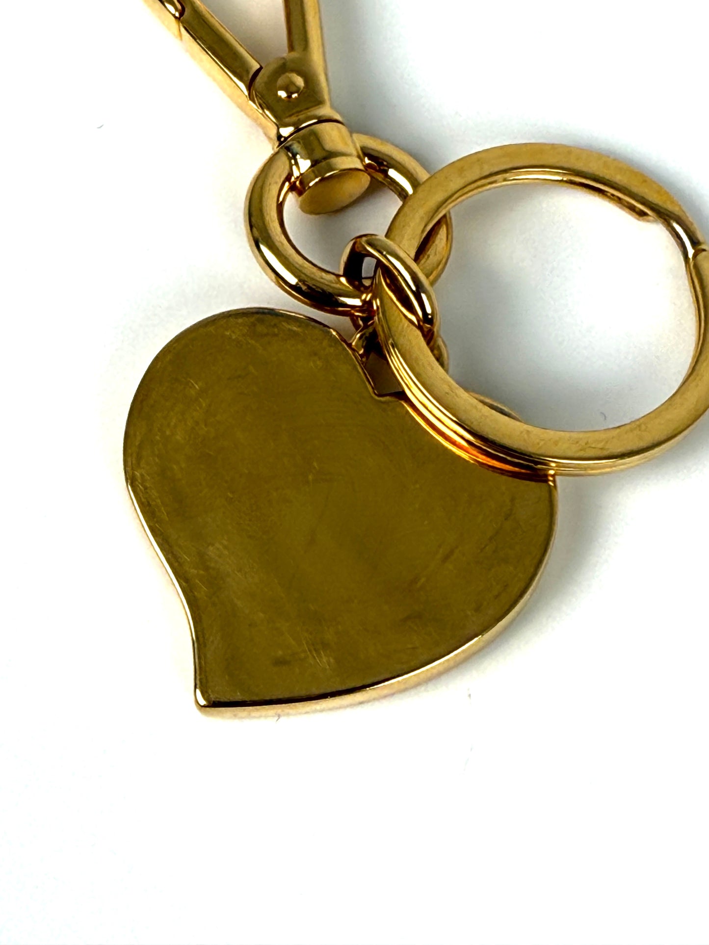 PRADA Heart White Key Holder Handbag Charm