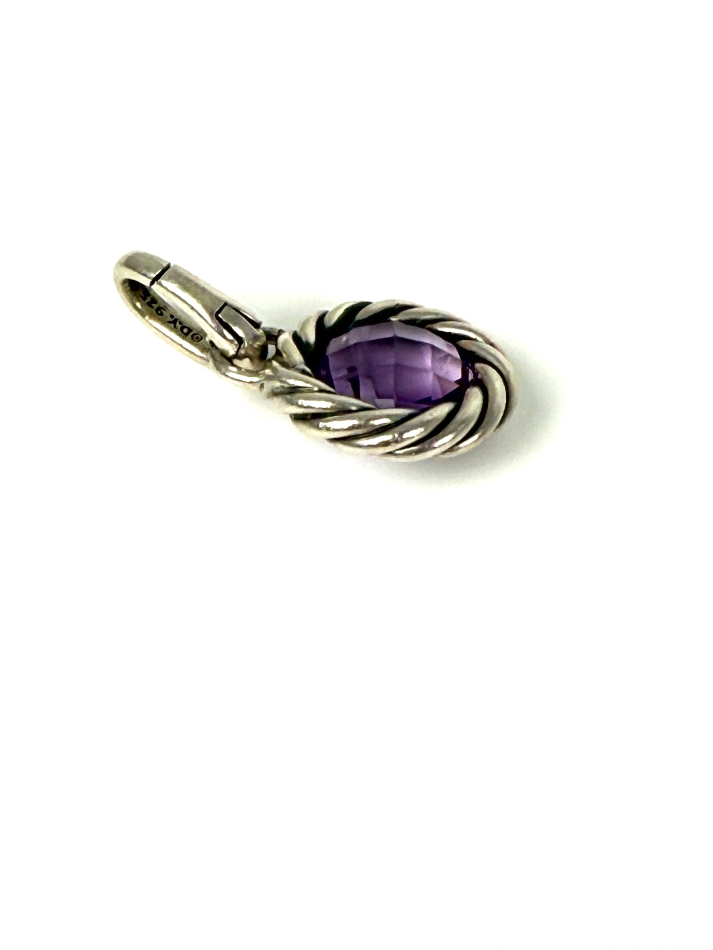 DAVID YURMAN Cable Collectibles Amethyst Sterling Silver Pendant