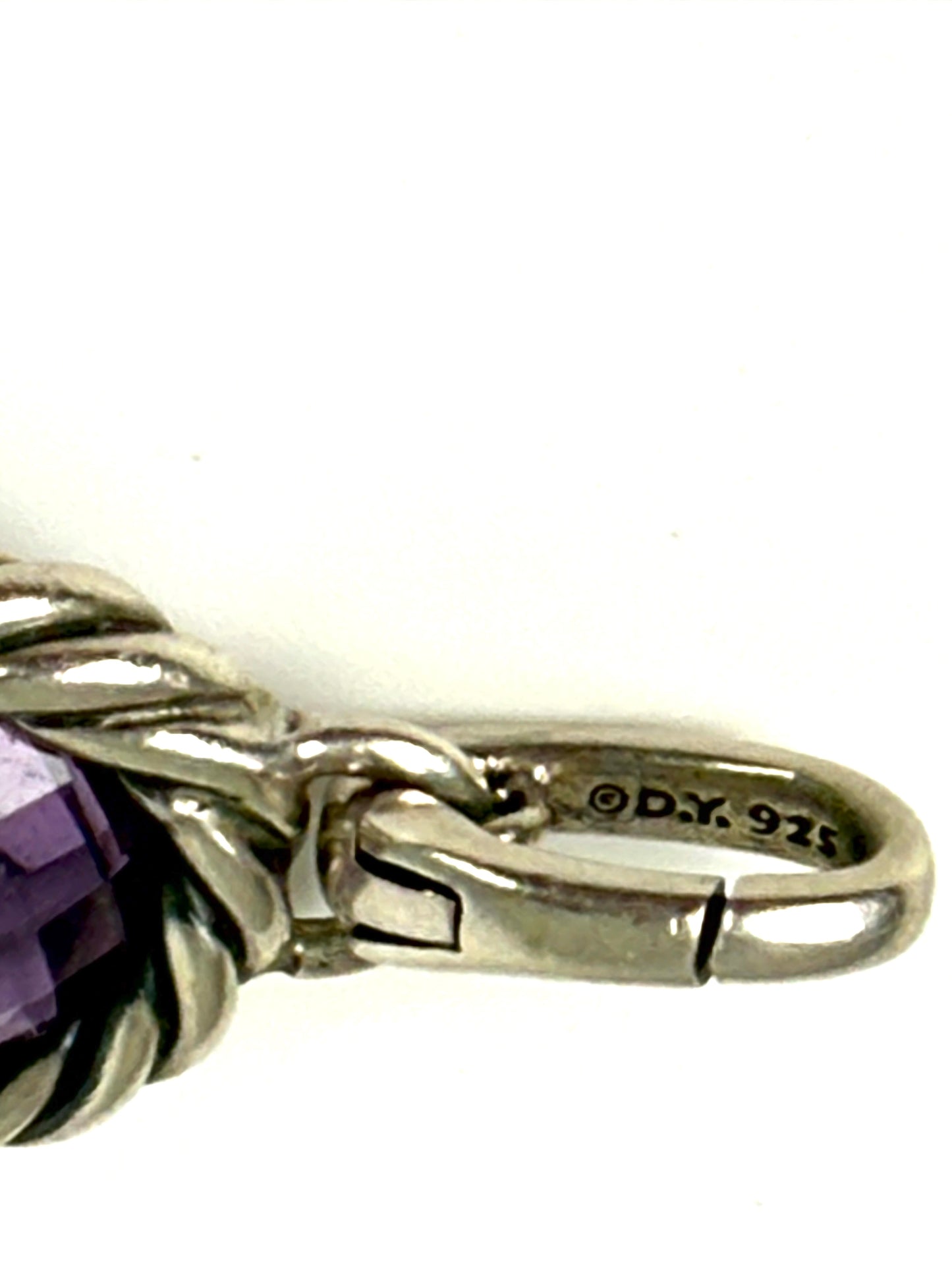 DAVID YURMAN Cable Collectibles Amethyst Sterling Silver Pendant