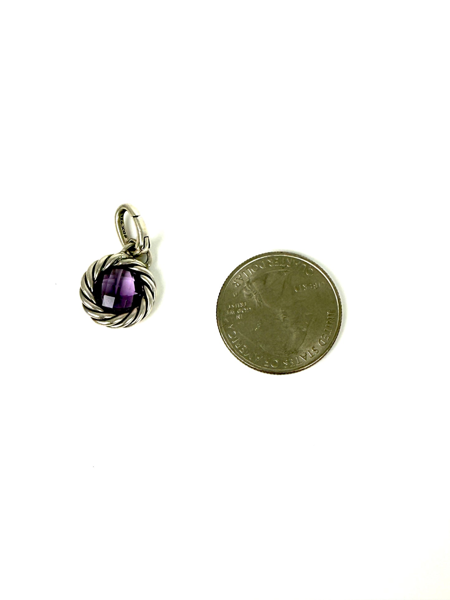 DAVID YURMAN Cable Collectibles Amethyst Sterling Silver Pendant