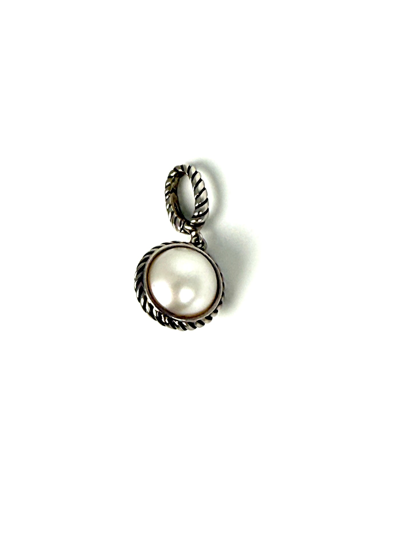 DAVID YURMAN Pearl Cable Enhancer Sterling Silver Pendant