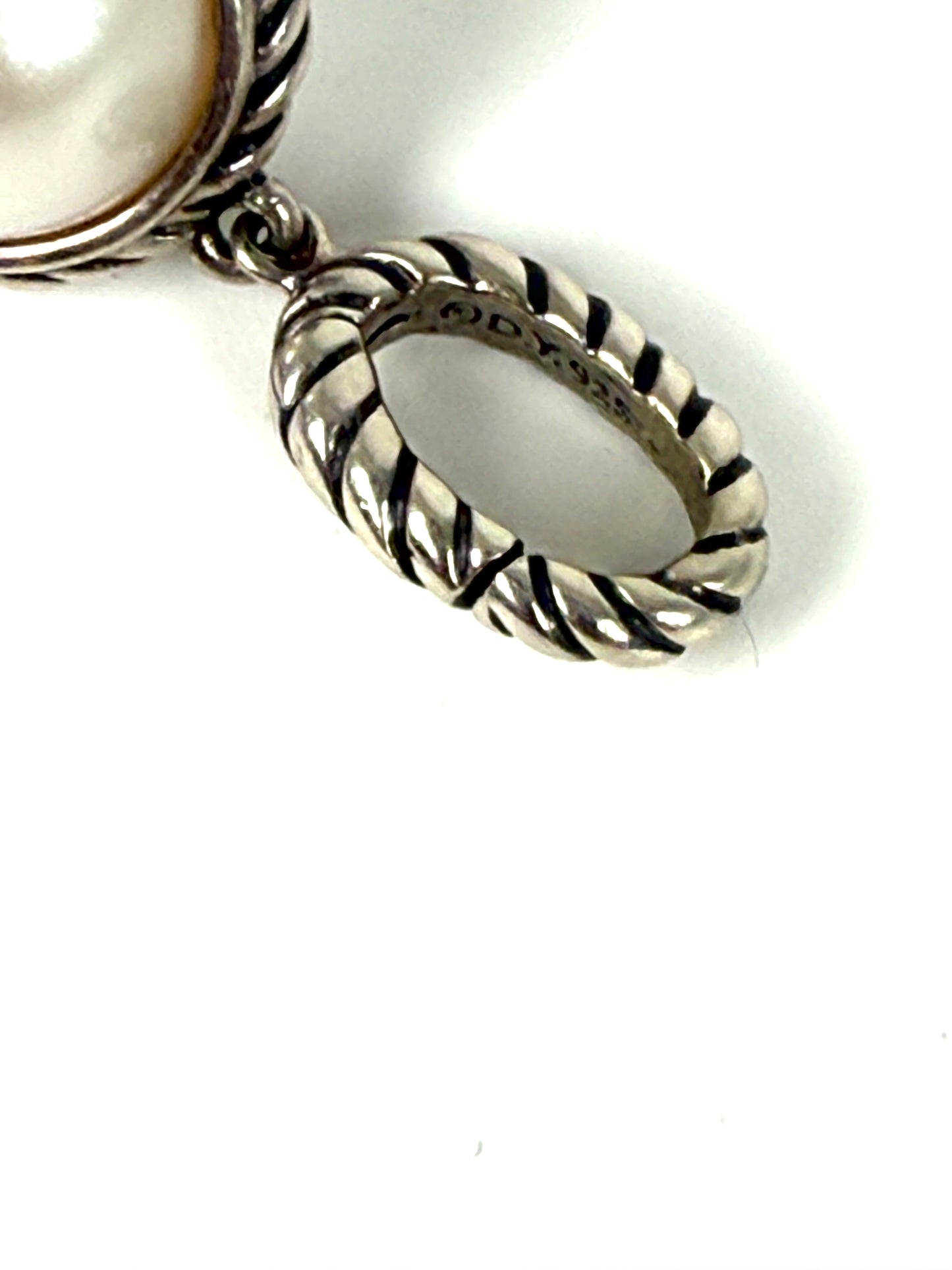 DAVID YURMAN Pearl Cable Enhancer Sterling Silver Pendant